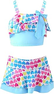 Trajes de baño de verano para niña pequeña, sin mangas, traje de baño de dos piezas, parte inferior de bikini, conjunto de trajes de playa