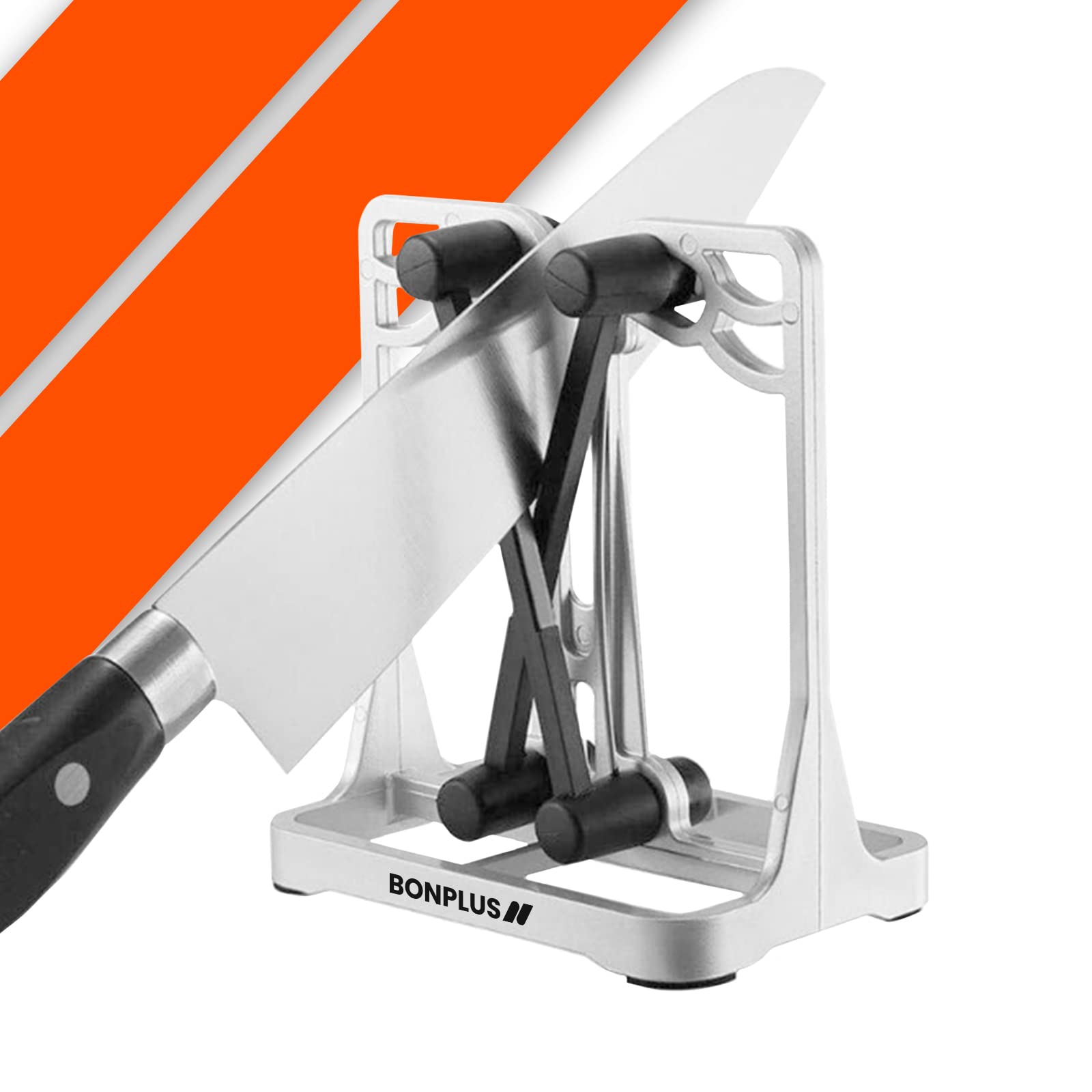 Afilador de Cuchillos de Chef Manual | Accesorios Cocina | Base Antideslizante | Afilado Rápido | Afilador de Cuchillos | Afilador de Cuchillos para Todo Tipo de Cuchillos | Hogar | Fácil