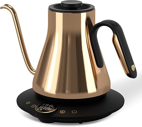 Miniatura 10 de Cocinare Barista Collection - Hervidor eléctrico de cuello de cisne, control de temperatura preciso de ±1 ℉ para verter café y té, calentamiento