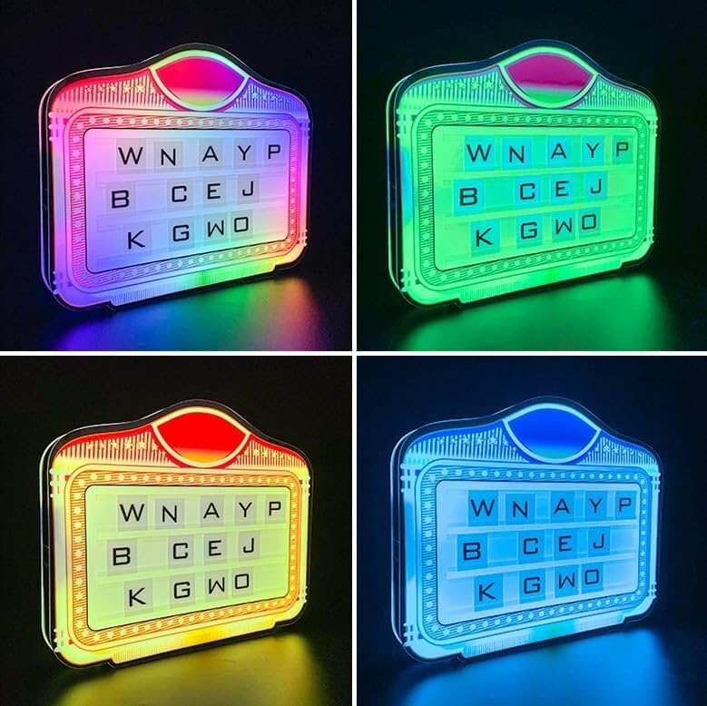 DARZYS Bottle Service Sign, LED Letter Bottle Presenter, Color Letter Billboard,VIP Service Sign with Color Change,LED Hand Sign,Letters/Numbers Board,Decor,Wedding(A)