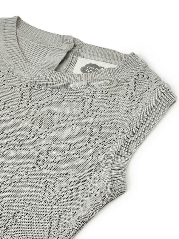 Image of Mi Arcus Corduroy Collar Dress for Baby Girl