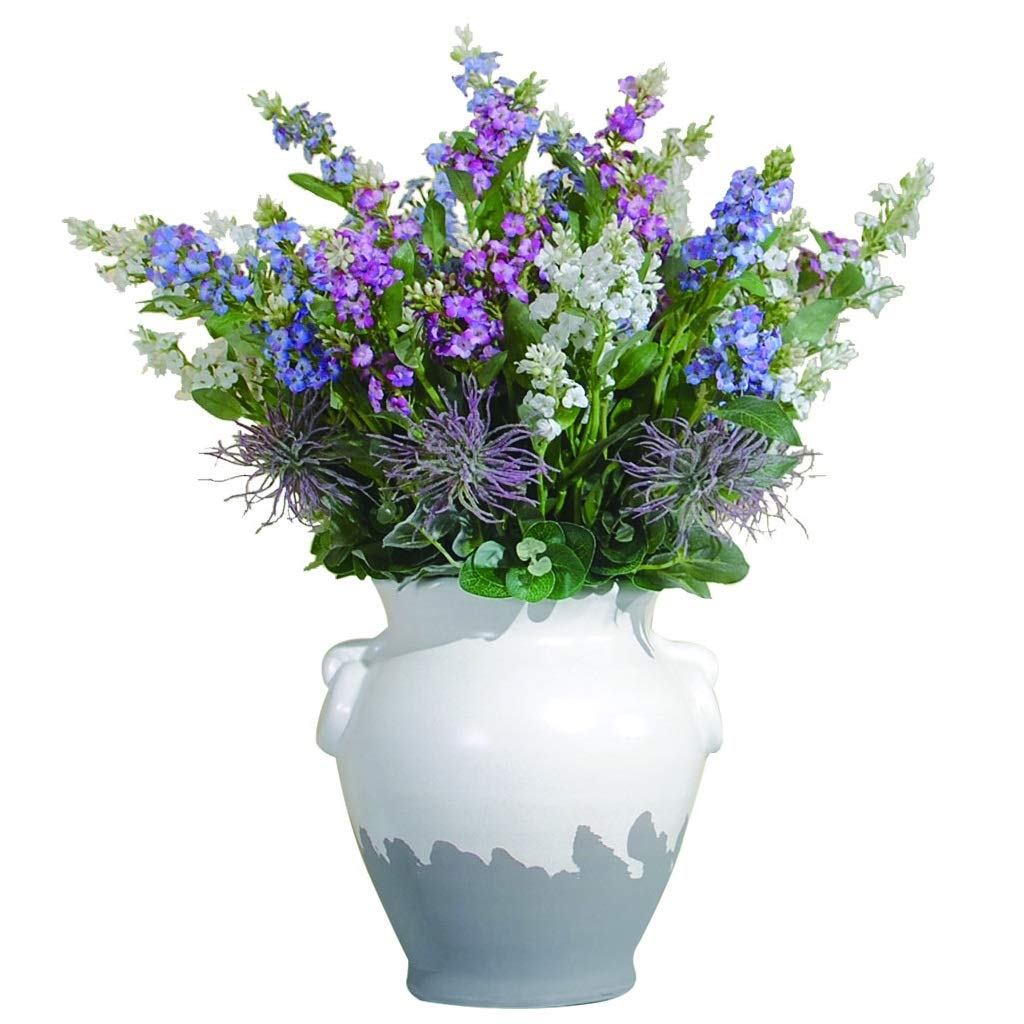 MYUYEE Fake Flower Lavender Simulation Flower Arrangement Silk Flower Bouquet For Display Of Artificial Flower Bonsai In Living Room Office And Bedroom Artificial Plant