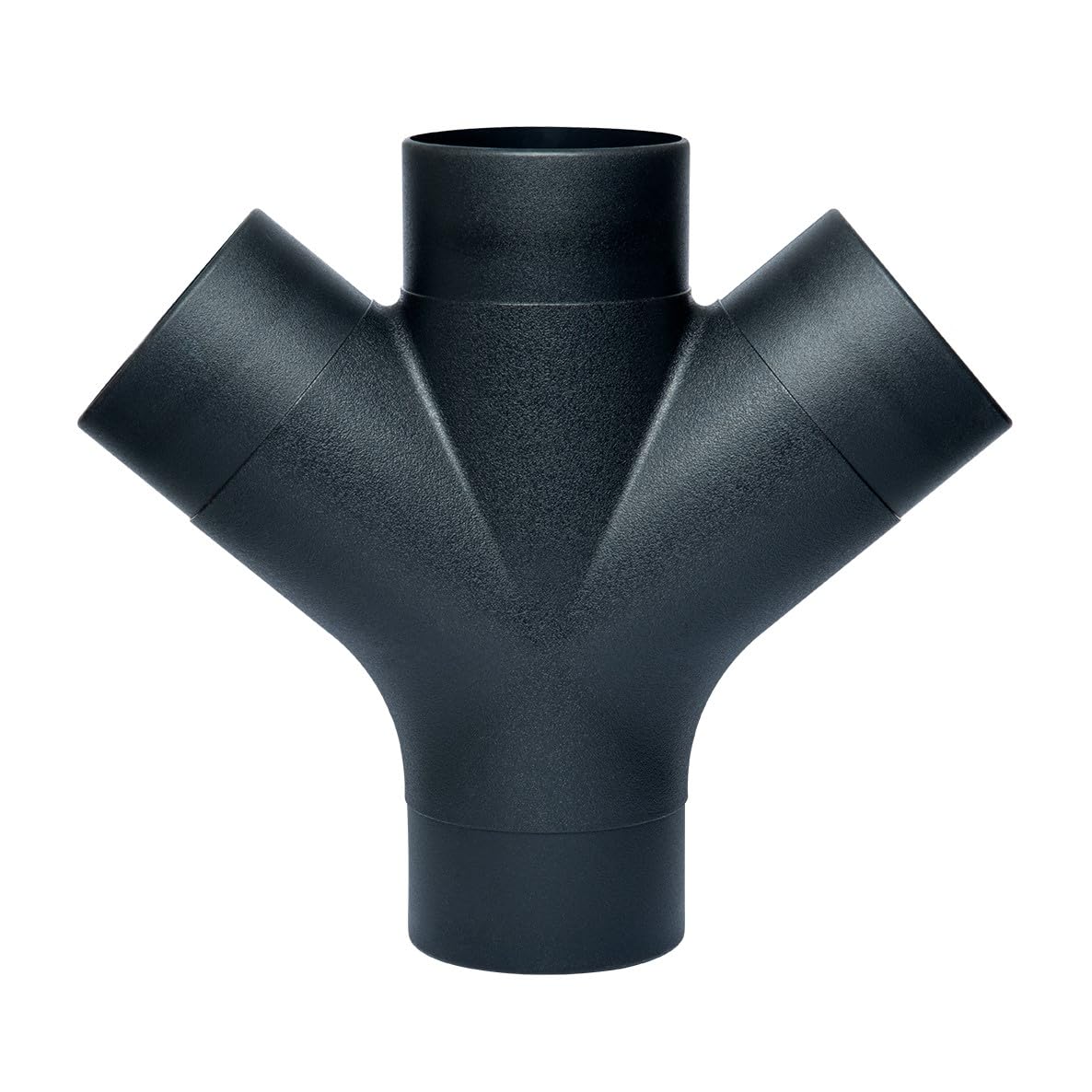 POWERTEC 70275 3-Way Dust Collection Fitting w/Y Shaped Design for 4 in Hose & Cuff
