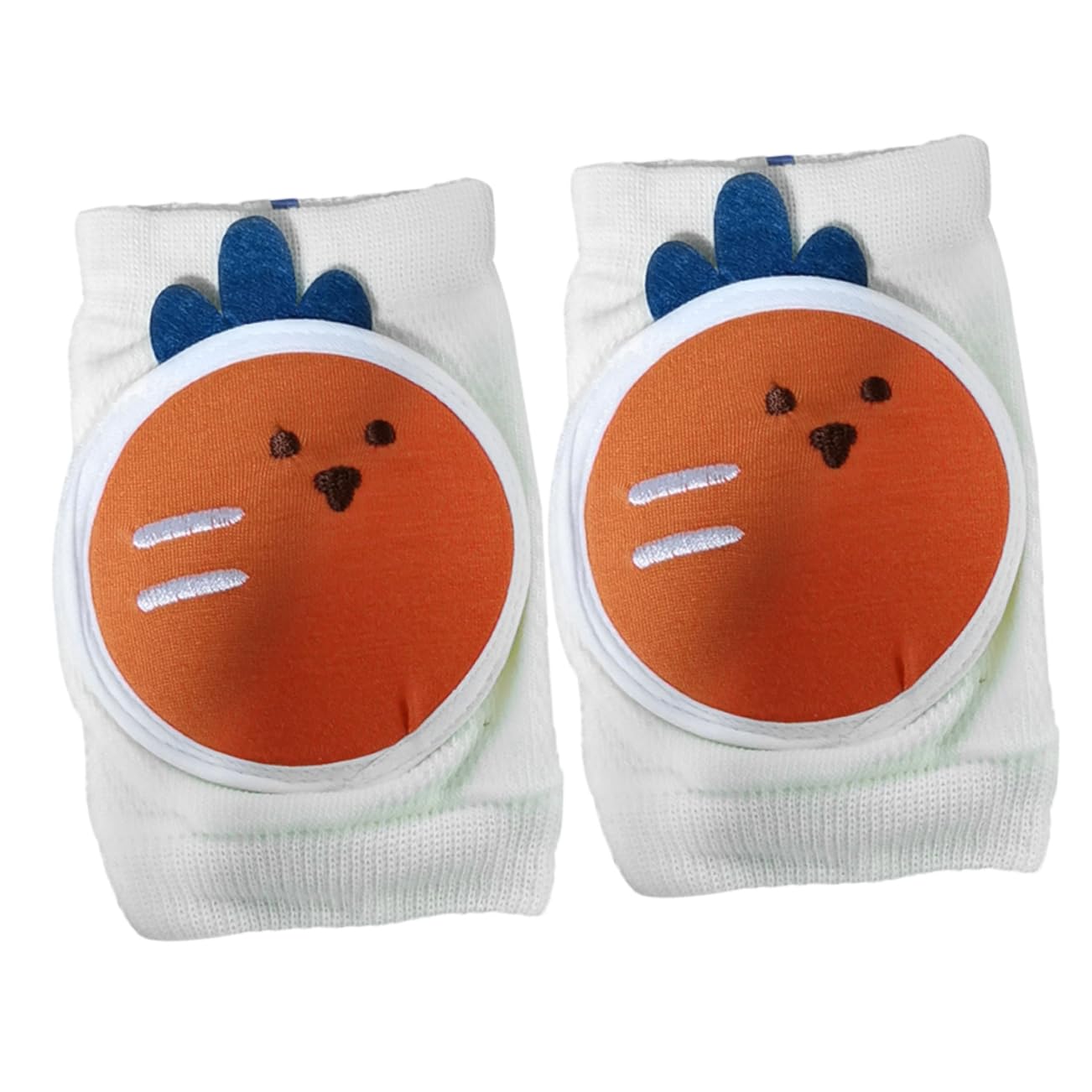 TOVINANNA 1Pair Knee Pads Breathable Crawling Protector Socks for High Elastic Comfort with Radish Pattern for Boy Girl Learning to Crawl Sweat Absorbing Design