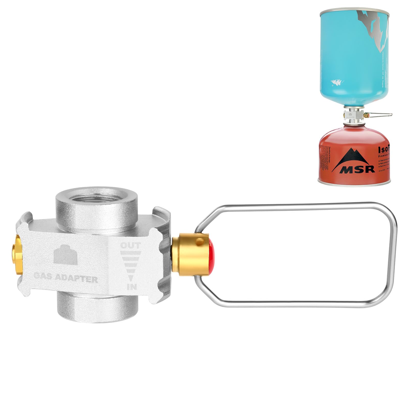 Adapter do napełniania zbiornika gazu, przenośny zewnętrzny adapter do napełniania zbiornika gazu, adapter zaworu spiralnego, zewnętrzny przenośny zawór ładowania zaworu ciśnieniowego