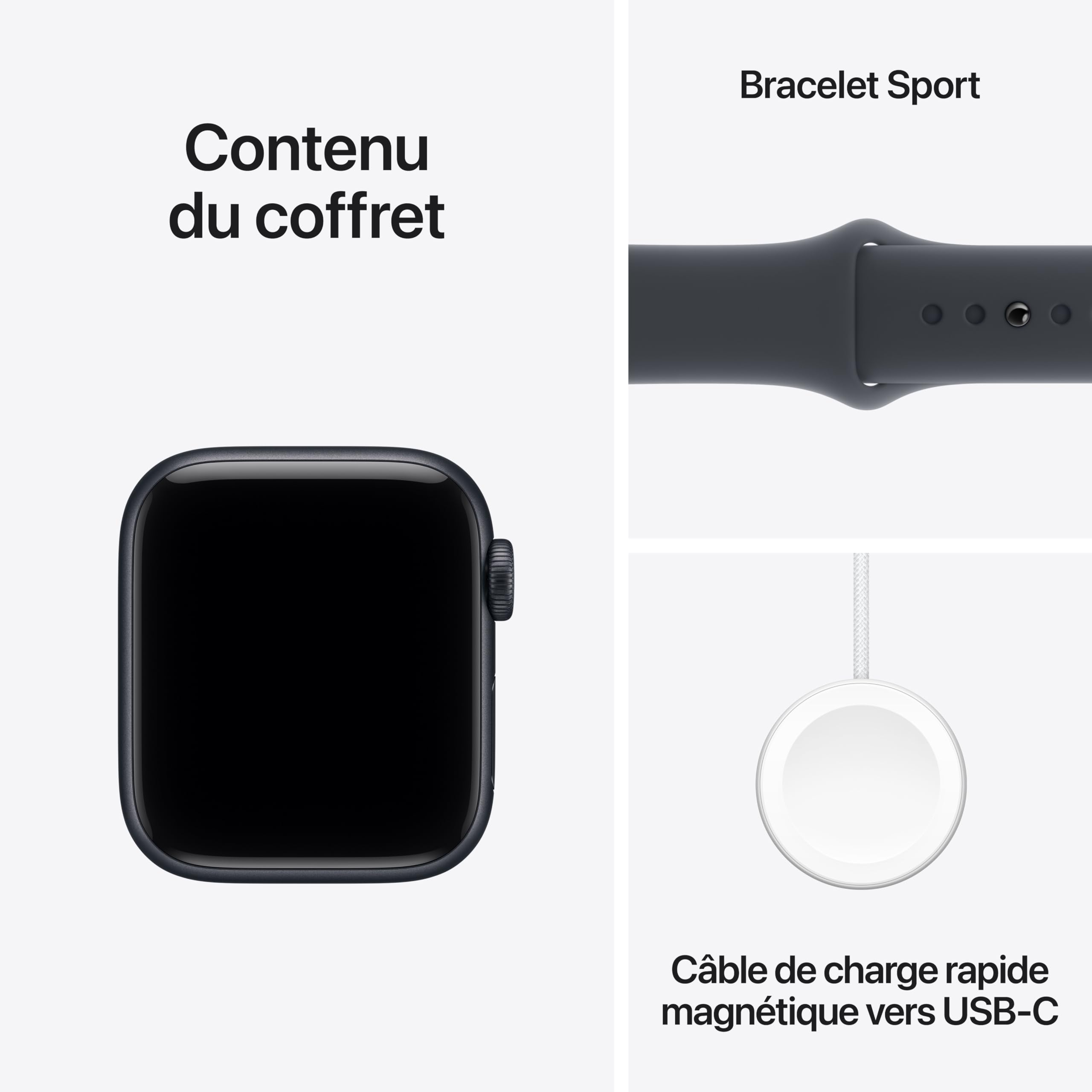 Apple Watch SE 3 [GPS + Cellular 40 mm] Montre connectée avec boîtier Minuit et Bracelet Sport Minuit. Moniteur activité/Sommeil/fréquence Cardiaque, écran Toujours activé