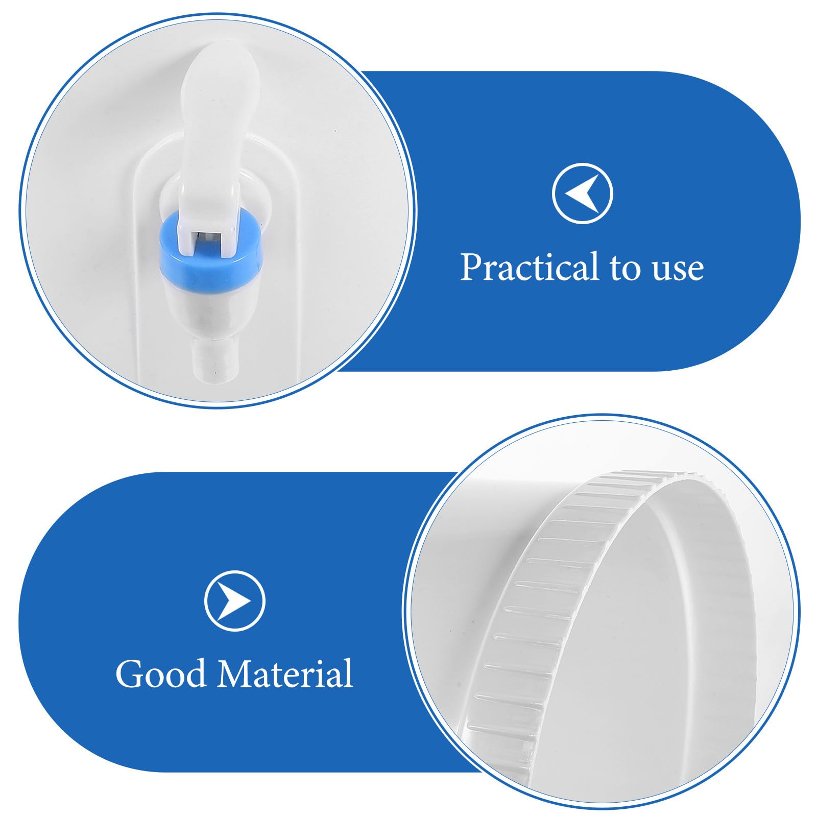 SOLUSTRE Dispensador Instalación para Conveniente Resistente en Estructura y Agua Soporte Garrafas de Blanco de Plástico Portátil Escritorio