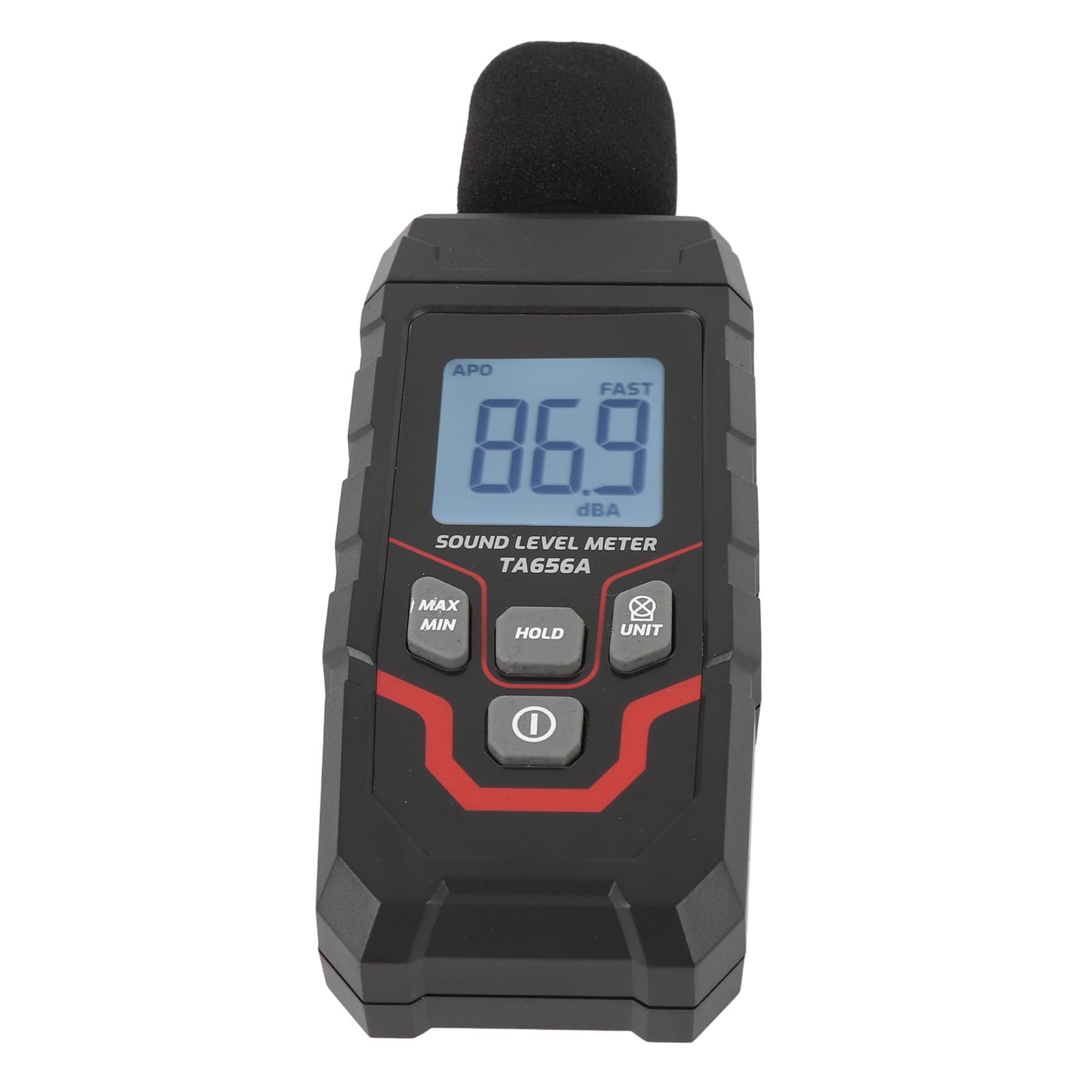 Cyfrowy Miernik Decybeli, Przenośny Miernik Poziomu Dźwięku, Przenośny Miernik SPL od 30,0 do 130 DBA z Podświetlanym Ekranem LCD, Czytnik Decybeli Hałasu, Tester Dźwięku, Sprzęt
