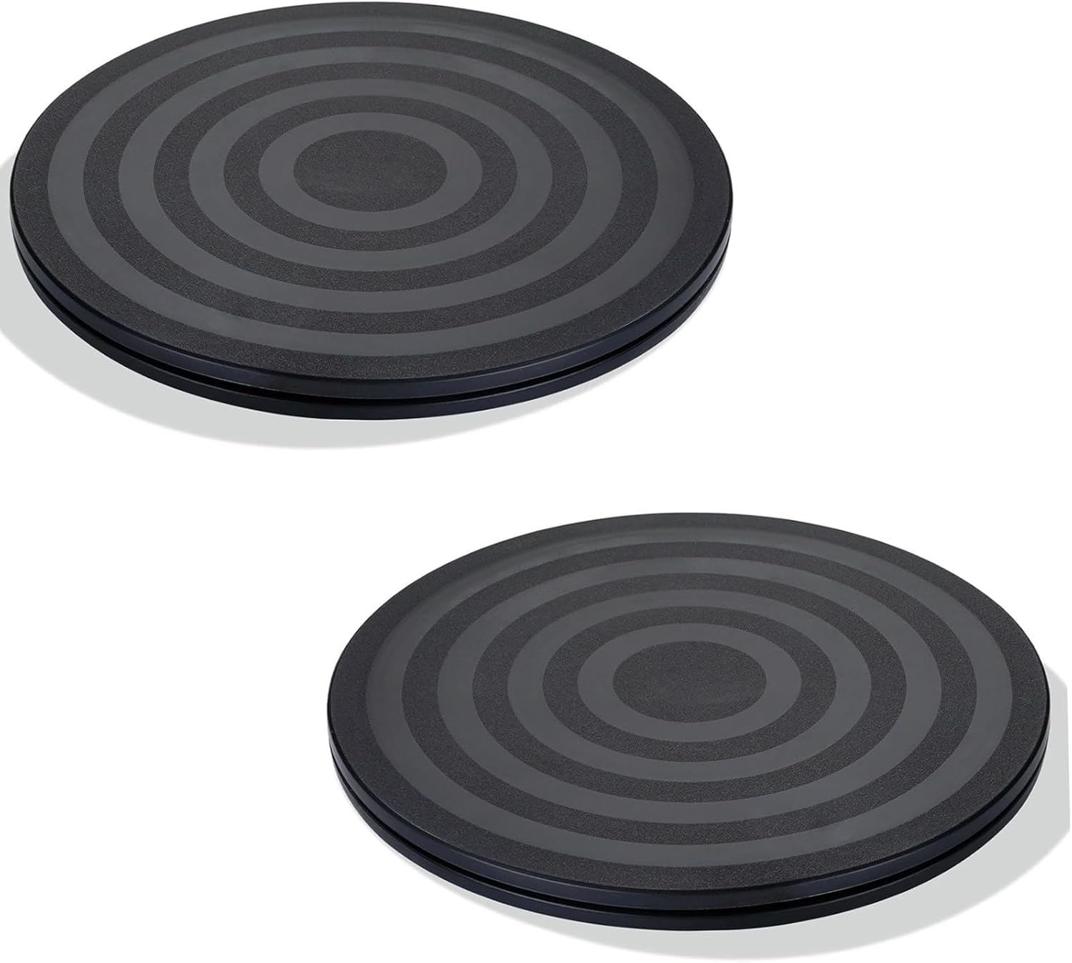 Piatto girevolePiattaforma girevole universale, piattaforma girevole rotonda, piattaforma girevole, per artigianato, piante, TV, laptop, monitor, 2 pezzi, girevole a 360 gradi, 20 cm