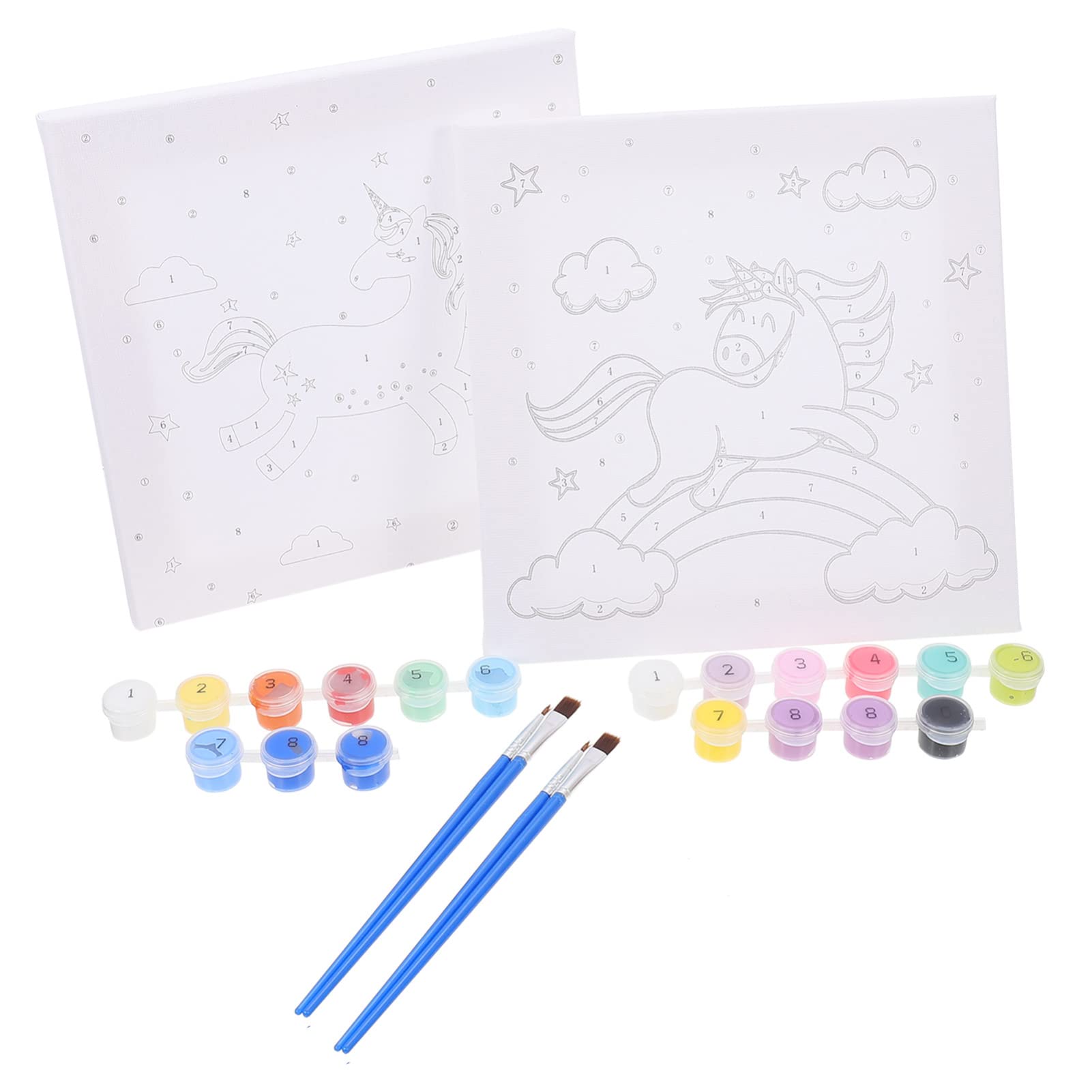 Pintura acrílica de unicornios kit decorativo de manualidades infantiles para principiantes