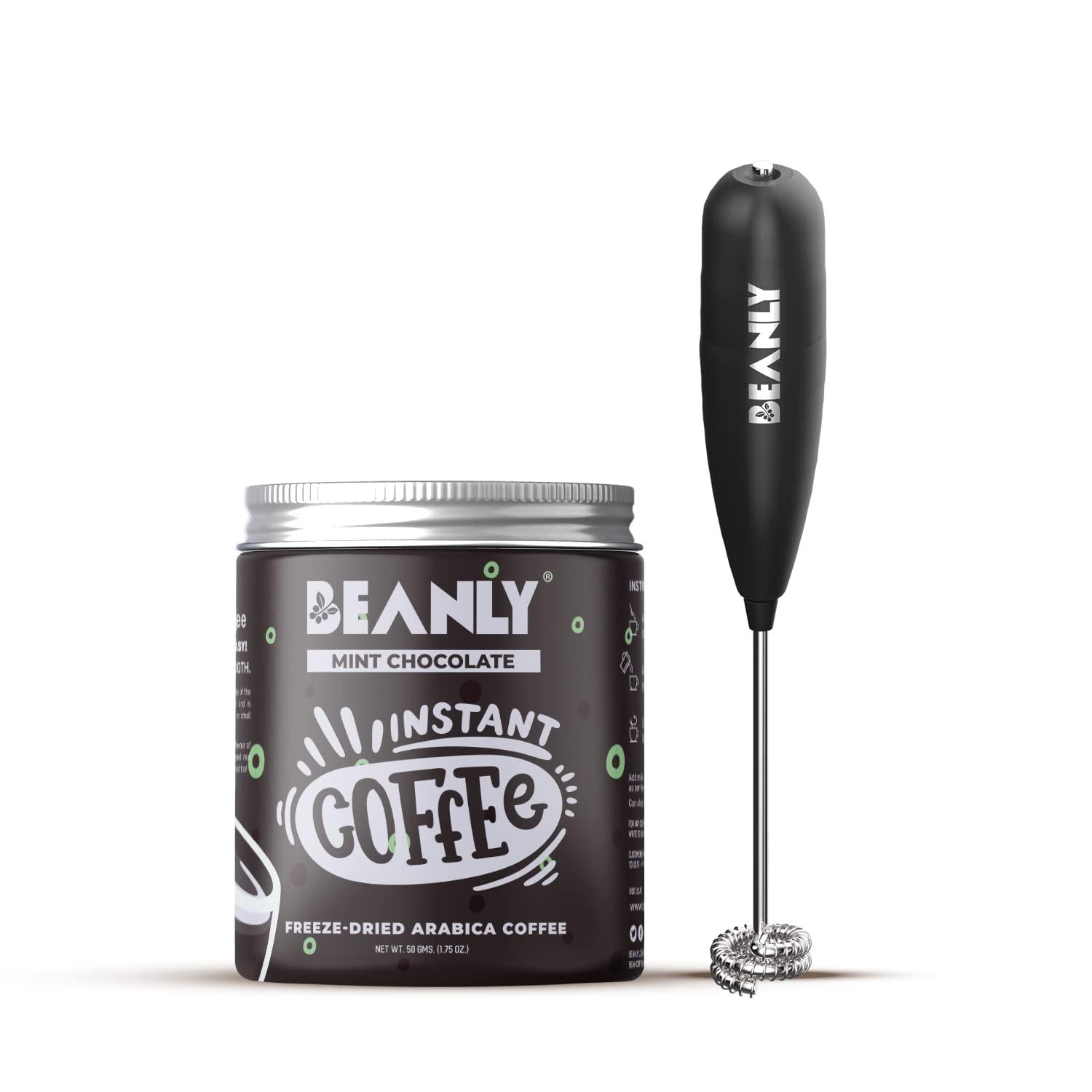 See full amazon price history chart for Beanly Instant Powder Mint Chocolate Coffee With Frother | Makes 30 Cups | Freeze Dried Coffee | Espresso, Latte, Cappucino | Hot & Cold Coffee | Premium 50Gm Glass Jar Beanly Instant Powder Mint Chocolate Coffee With Frother | Makes 30 Cups | Freeze Dried Coffee | Espresso, Latte, Cappucino | Hot & Cold Coffee | Premium 50Gm Glass Jar (B0BQ3LCYMR) Amazon Price History, Amazon Price Tracker