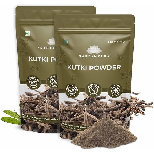 SAPTAMVEDA Kutki Liver Support 150gm Pack of 2