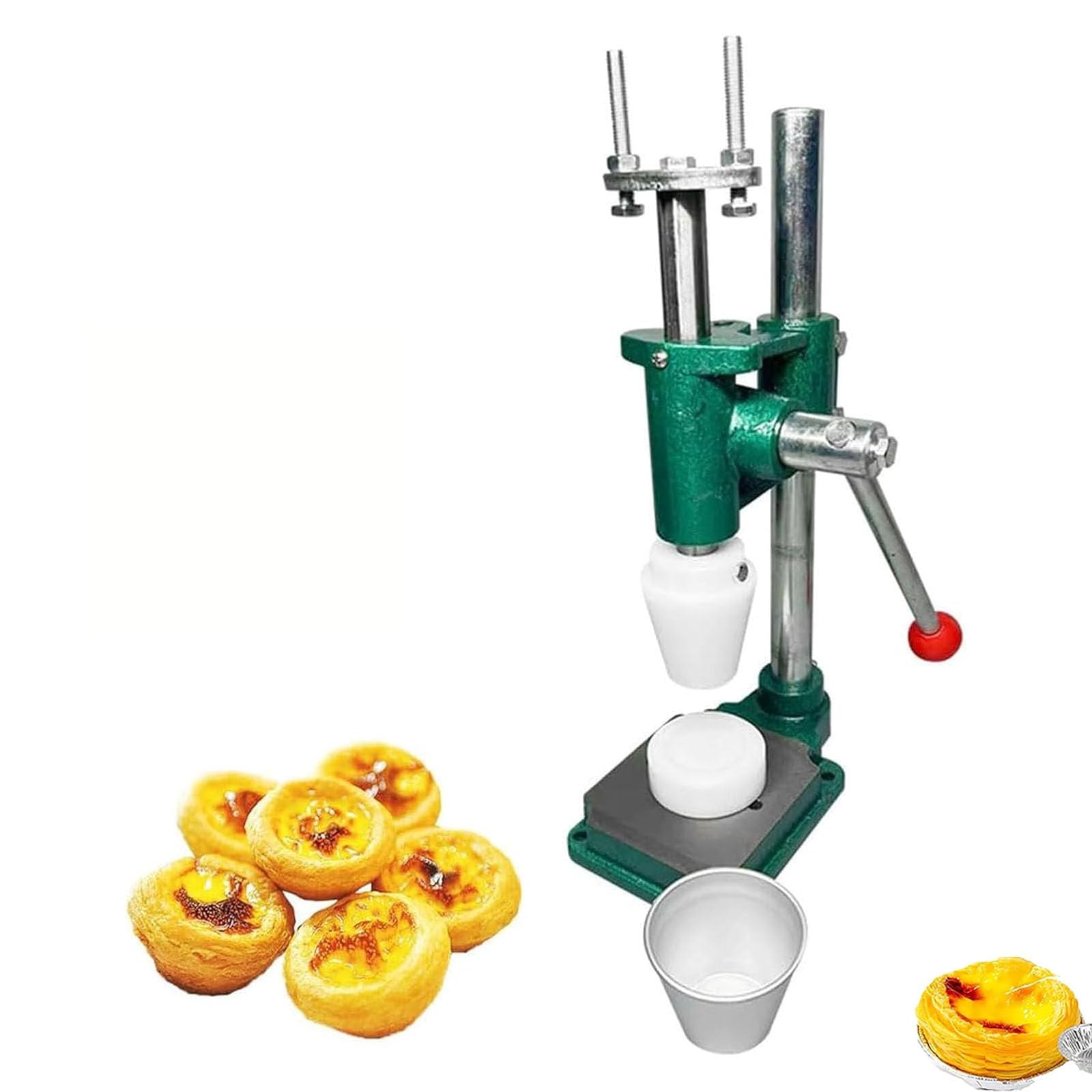Macchina Manuale Per Pressare Le Crostatine Alluovo, Strumento Per Realizzare Gusci Di Crostata Alla Crema, Antiaderente, Cottura Efficiente, Per Casa, Ristorante, Pasticceria, Sala Da Pranzo