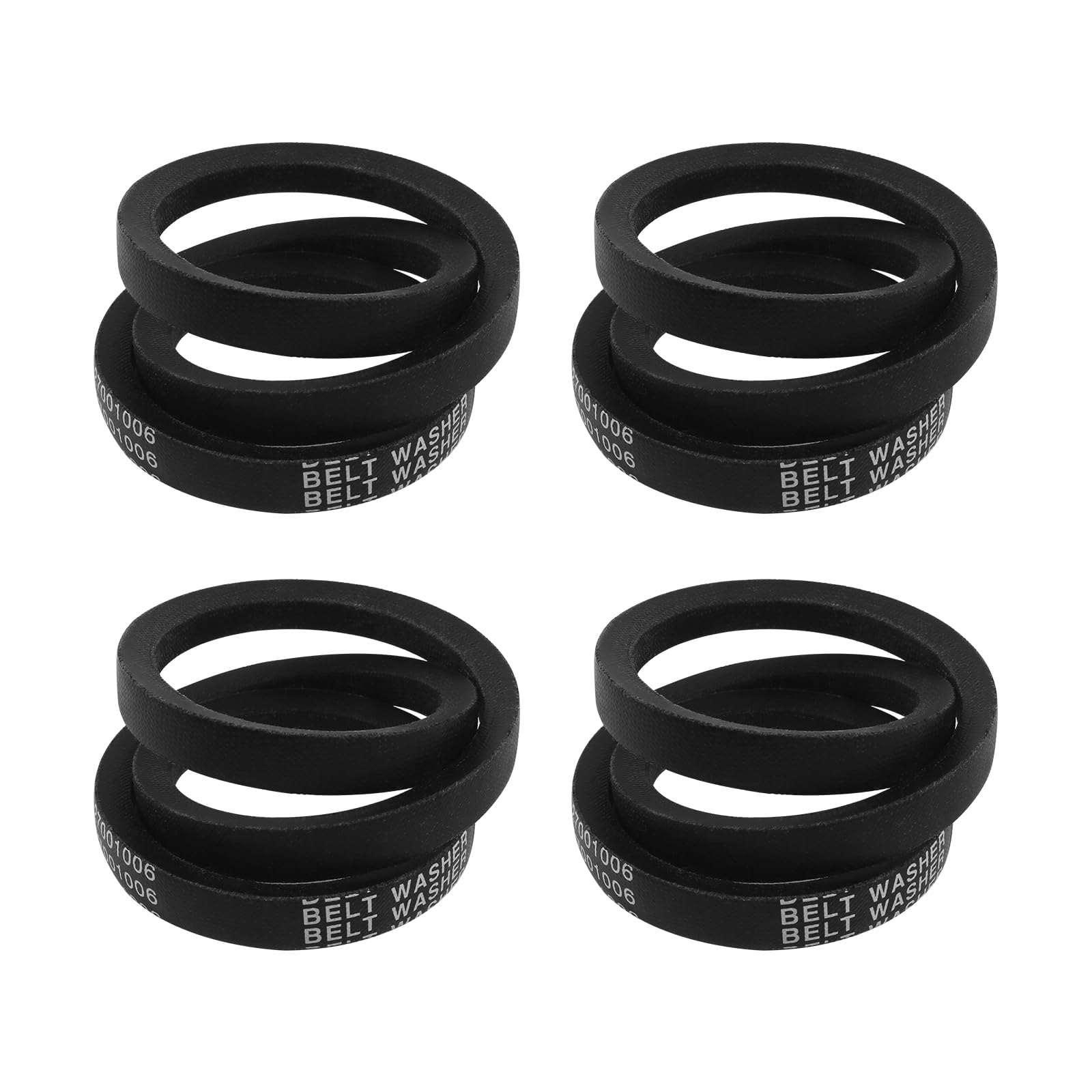 4PCS 211124 & 211125 Washer Drive Belt -Compatible for Amana Maytag Speed Queen Washers Replaces 38174 WP27001006 40053601 40053606 PS11740577