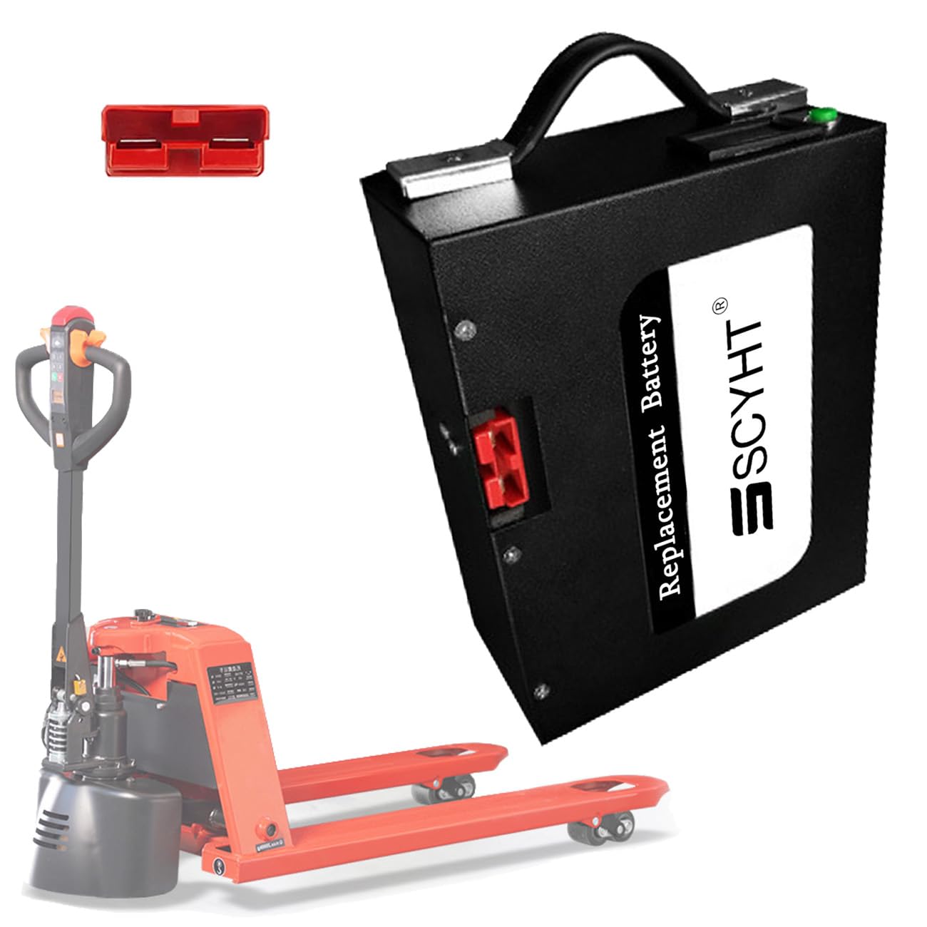 Batteria per carrello elevatore elettrico 48 V Batteria al litio 24 V Batterie transpallet elettrico Batterie 20Ah LiFePO4 Accessorio movimentatore telescopico,48v10ah