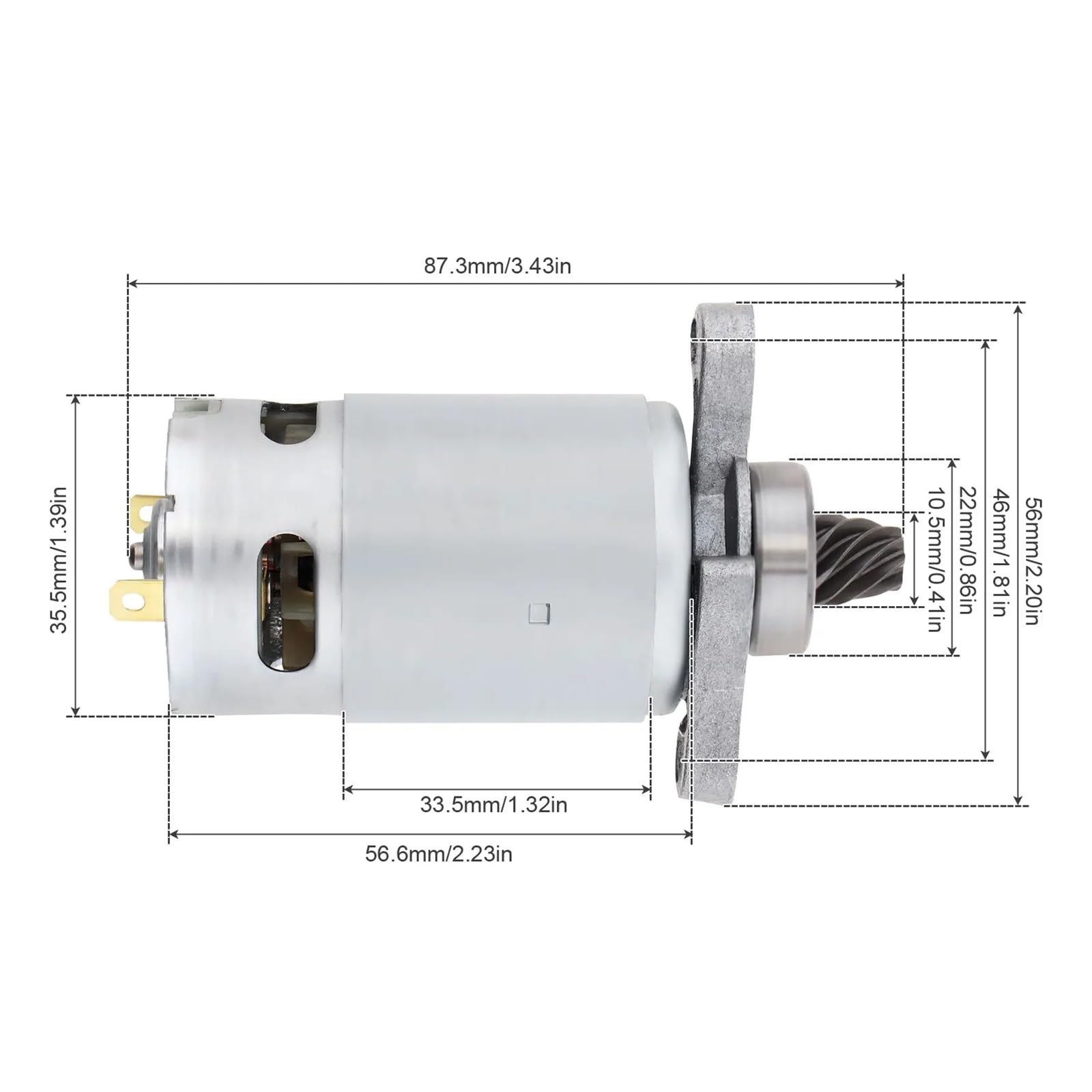 8 Teeth RS550 DC elektryczny starter 21 V High Power Reciprocating Piła elektryczna z stożkową przekładnią zębatą do piły IDGTTLDF