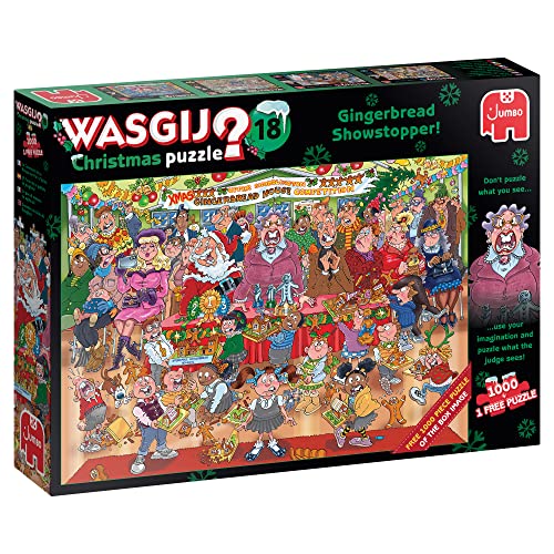 Wasgij, Christmas 18 - Lebkuchen Showstopper!, Puzzle 1000 Teile Erwachsene – Ansicht 1