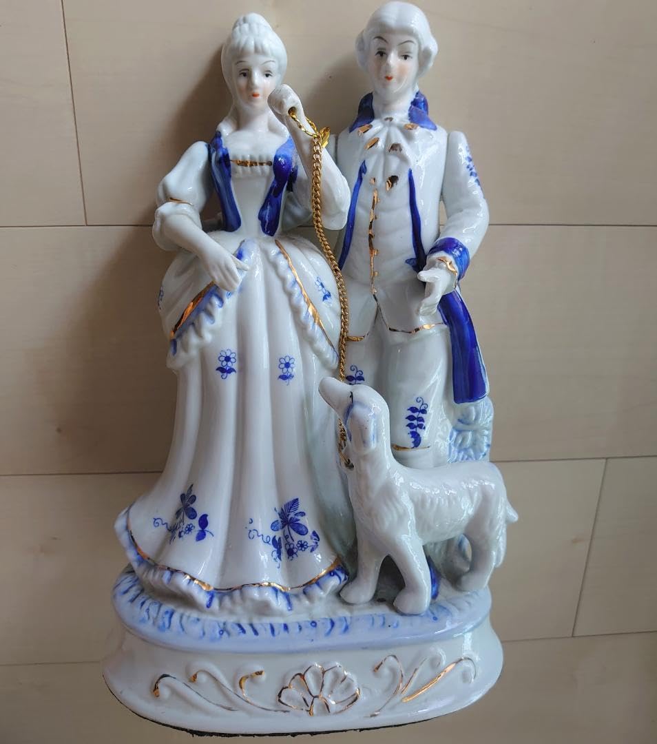 Amazon.co.jp: 陶器 置物 スペイン磁器西洋陶器高級陶器人形洋風  