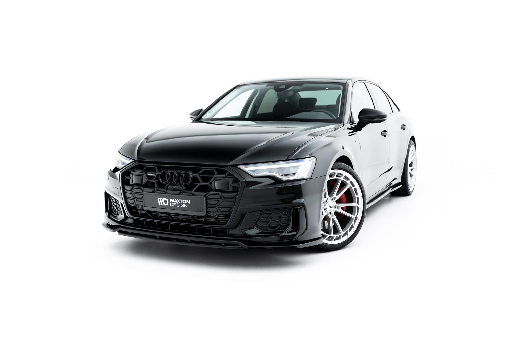 Maxton Design Frontlippe V.3 für Audi S6 / A6 S-Line C8 Limousine/Avant 2018-2026 Hochglanz schwarz