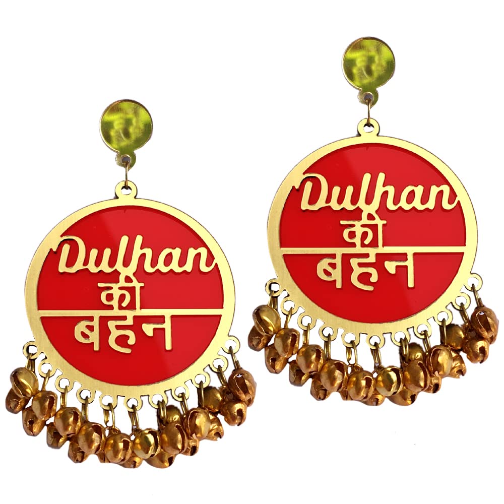 THE BRIDE MADEdulhan ki behan red earring For womens