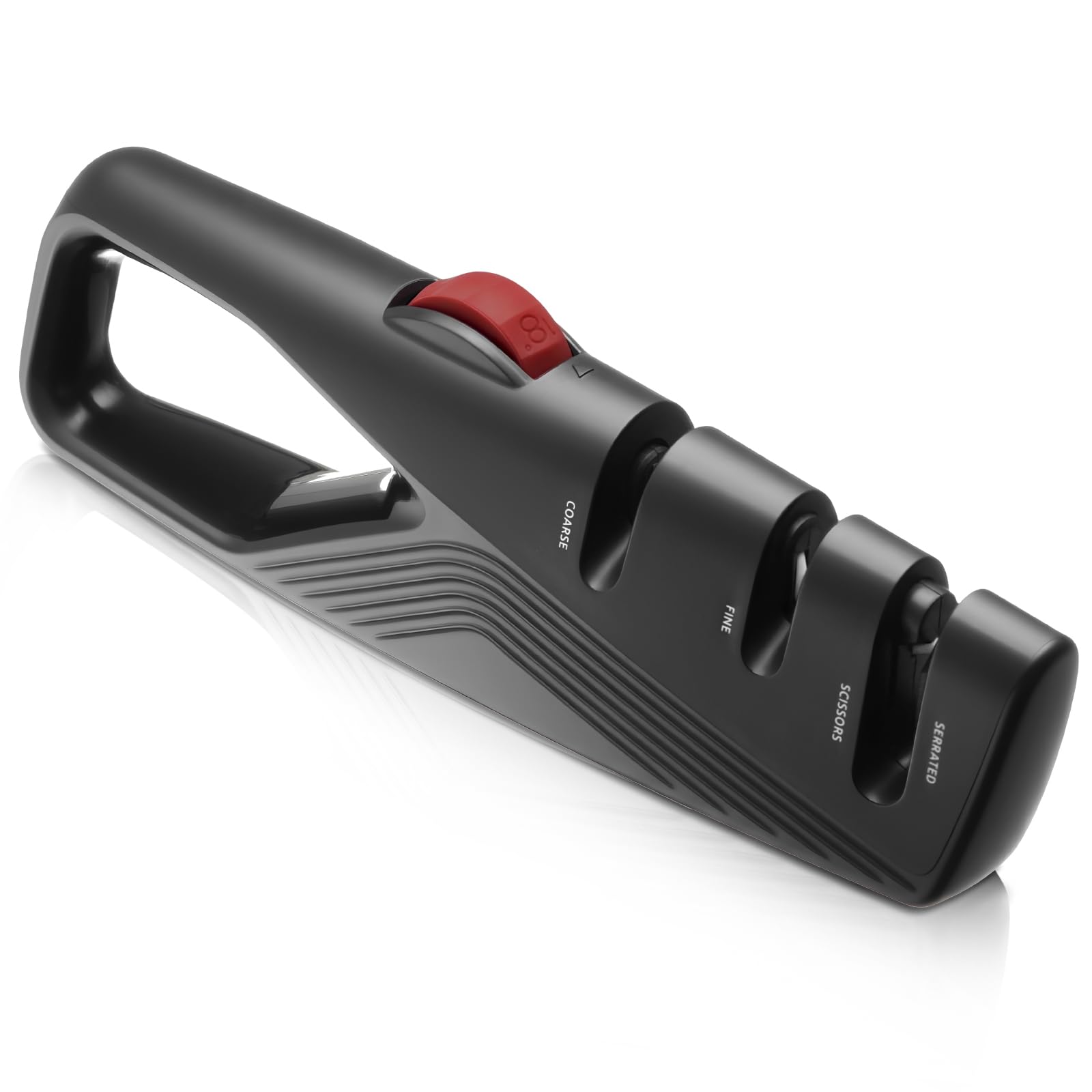 5 Precision Adjust Knife Sharpener- 3-Stage Premium Kitchen Knife Sharpener to Repair Restore Polish Blades