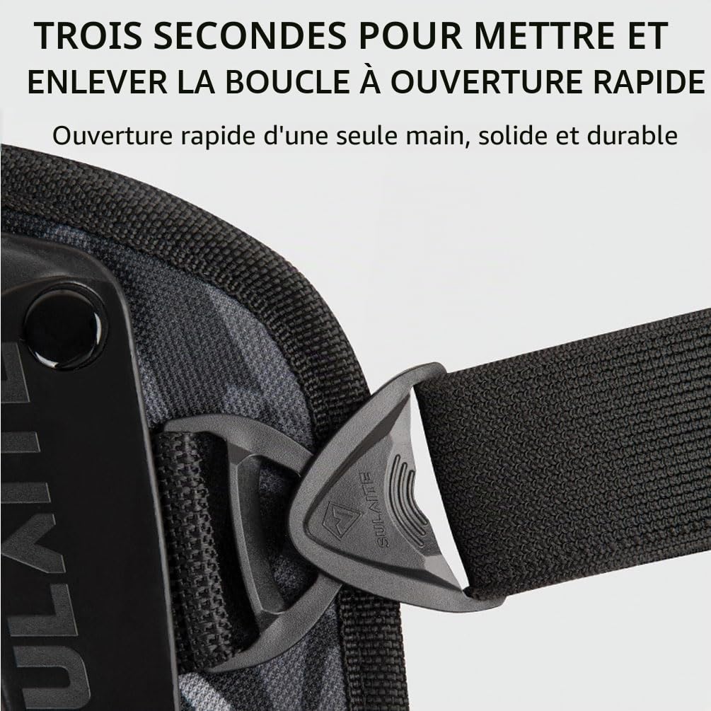 4 Pièces Moto Genouillères Protège Tibias Kit de Course Motocross Ajustable Camouflage Motocyclette Protège Équipement pour le Coude