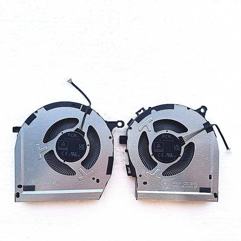 Laptop New CPU+GPU Cooling Fan FSCG DFSCL12E06486C FSCH DFSCL12E16486C Replacement for Lenovo Y7000P IRX9 2024 Legion 5 16IRX9 83DG Series 12V 1A Fan
