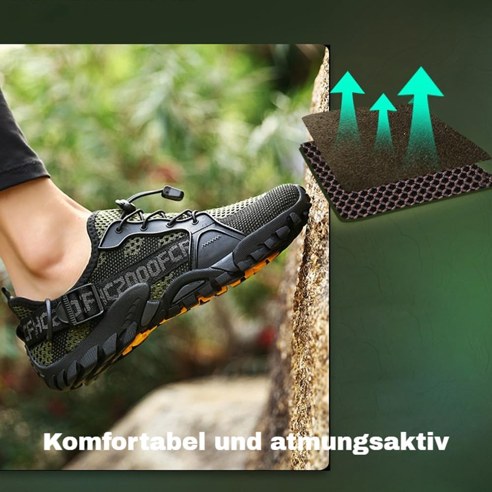 Orthotrekking Wanderschuhe, OrthopäDischer Wanderschuh FüR Senioren, Schuhe Mit DäMpfung, rutschfest, Atmungsaktiv Und Schmerzfreiem Gehen