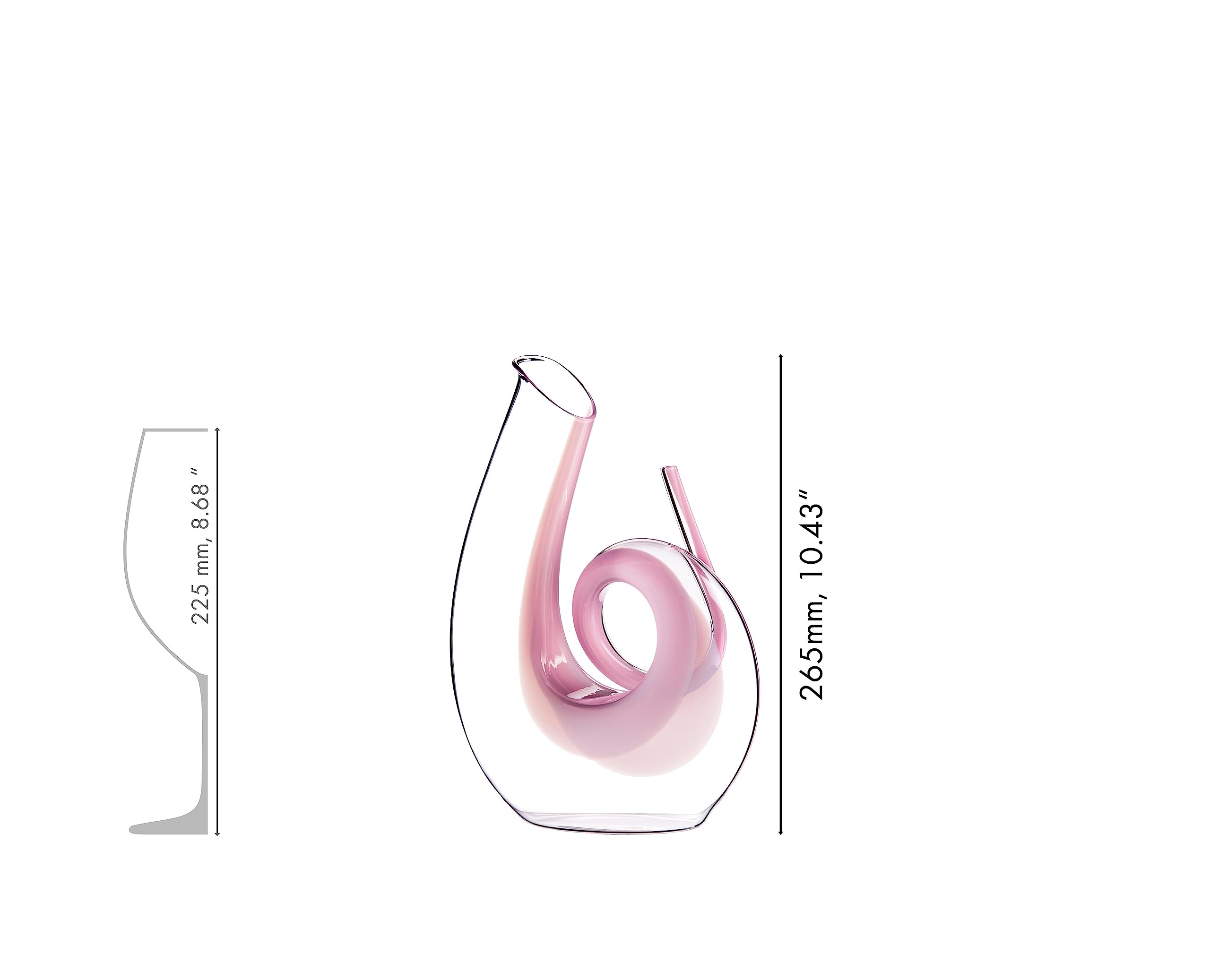 Riedel Carafe à décanter Curly Pink