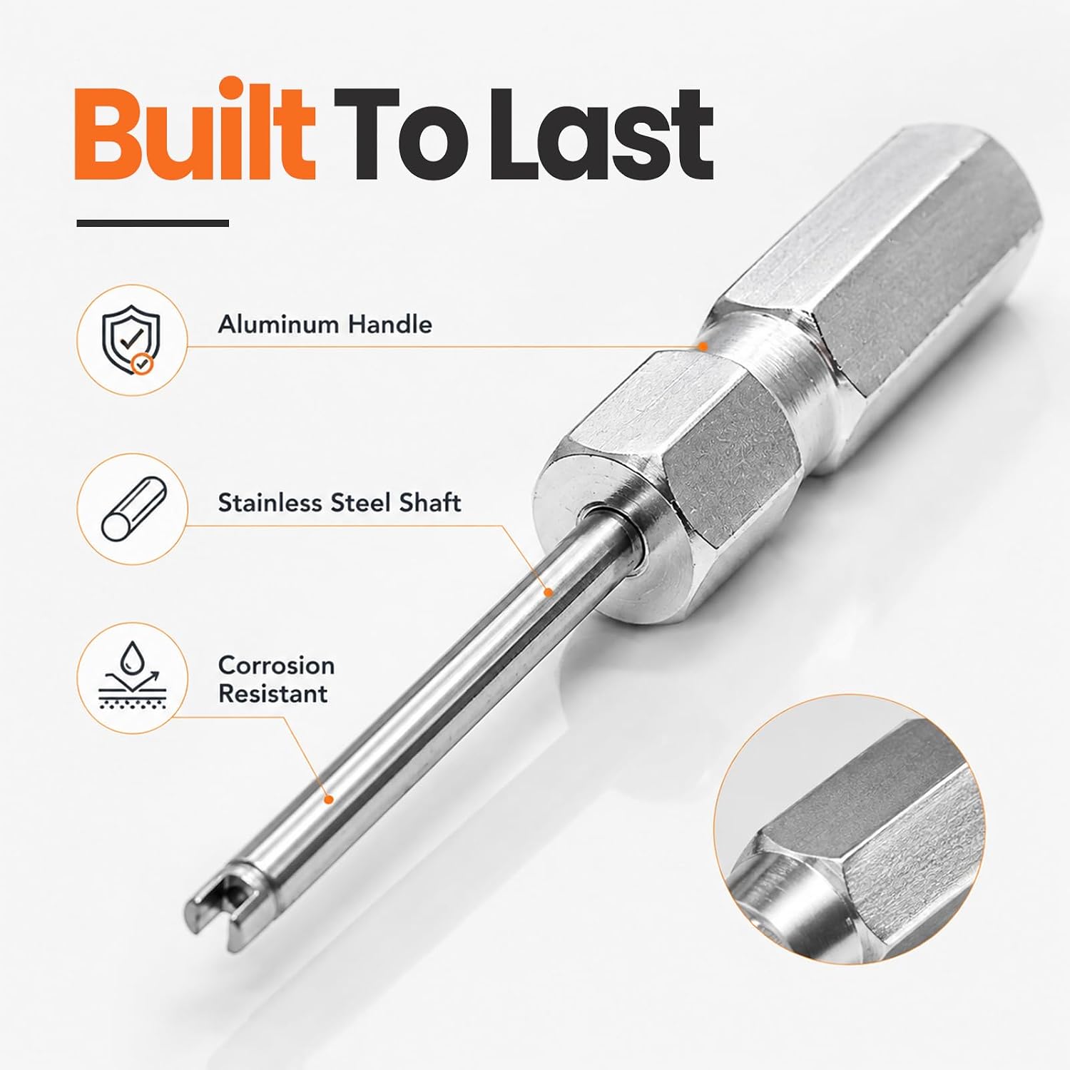 2 PCS Valve Core Removal Tool Set, Magnetic Car Tire Stem Screwdriver image 3
