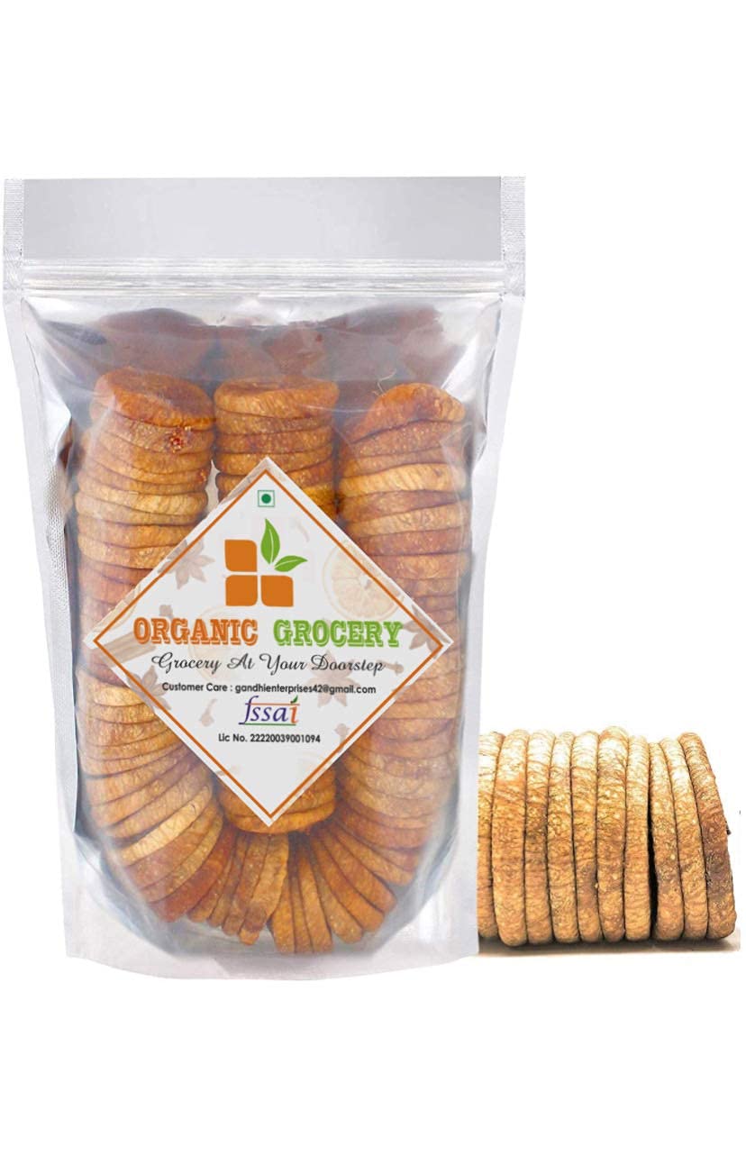 Organic Grocery Afghani Anjeer Figs - 250 Gram - Afghanistan Dry Anjir ( Dried Figs ), Good for Mental and Physical Health, Increases Stamina and purify The Blood - Afghanistan Anjir Dry Fruits Fresh and Healthy For Raksha Bandhan Festival Celebration | Raksha Bandhan Gift Pack For Family, Friends, Corporate Office Gifts Combo Diwali Celebration gift pack hamper