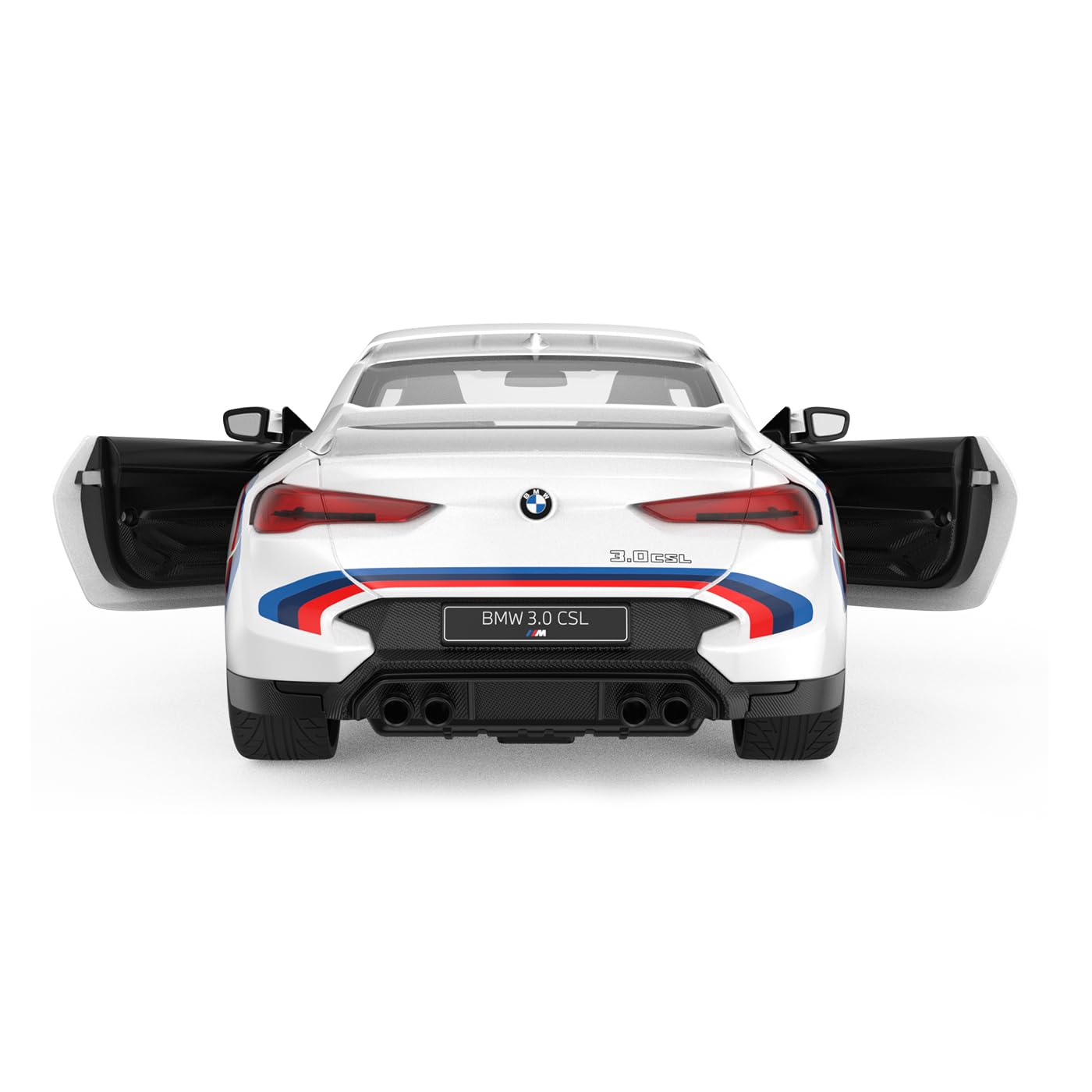 JAMARA BMW 3.0 CSL 1:14 Drzwi ręczne białe 2,4 GHz - oficjalna licencja, szczegółowe wnętrze, oryginalna farba, przezroczysta szyba, światło LED, samochód RC