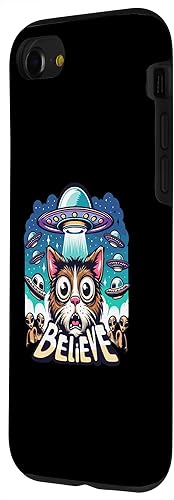 Miniatura 32 de iPhone 13 Pro Max Believe in Ufo - Alien Believer funny cat Case