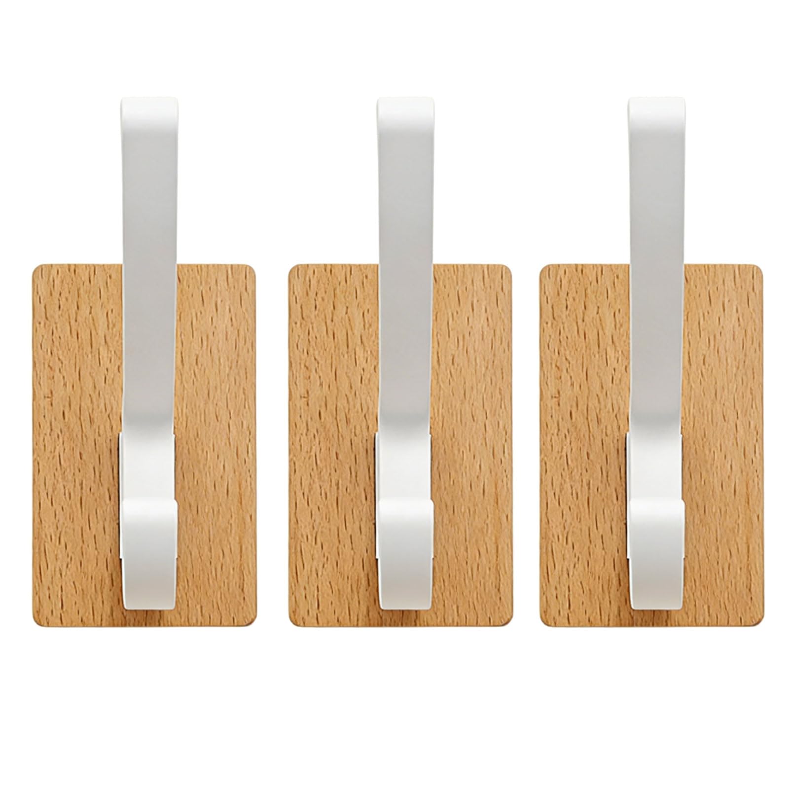 Tsophreniq Multipurpose Walnuts Wood Hook Drillless Adhesive Mount for Bathroom Door Back Hanging Towels Clothes Accessories Compact Walnuts Wood Adhesive Hook