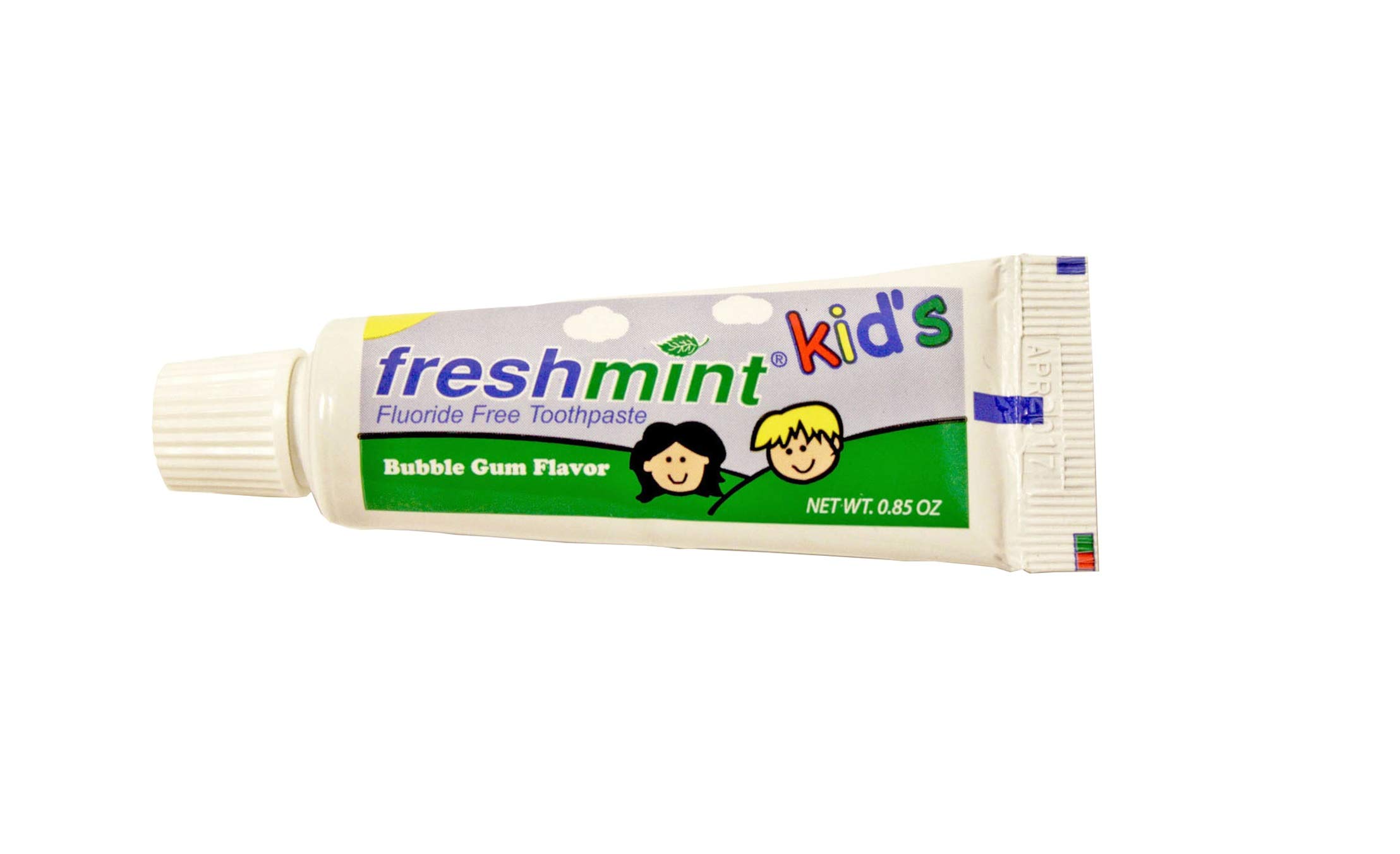 144 Tubes of Freshmint® 0.85 oz. Kids Fluoride-Free Toothpaste Bubble Gum Flavor