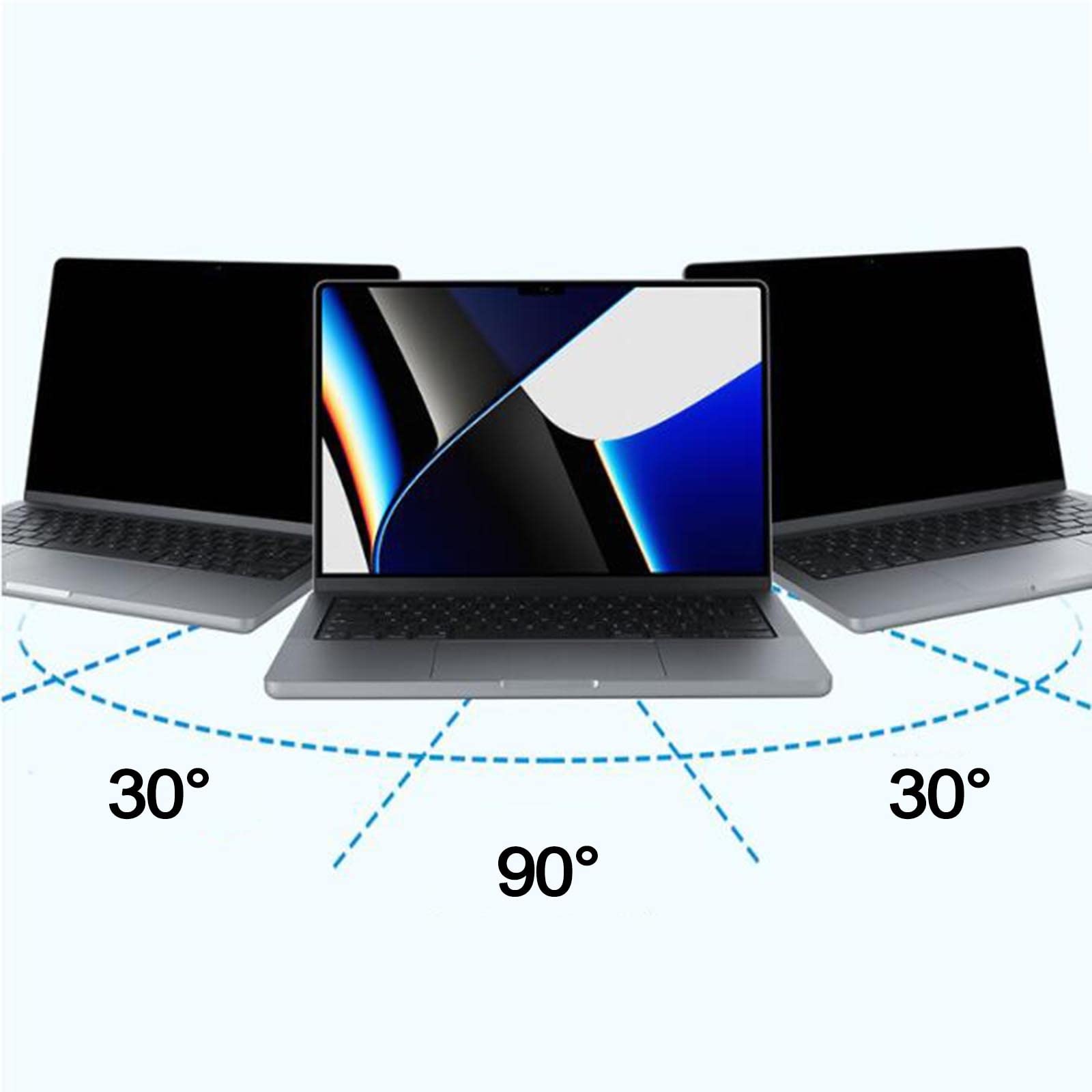 LIGUOYI Protector De Pantalla De Privacidad Antis-luz Azul, Antis UV, Filtro De Privacidad Antis-arañazos, Antis-Huella Digital, Filtro De Pantalla para Ordenador Monitor, Desmontable