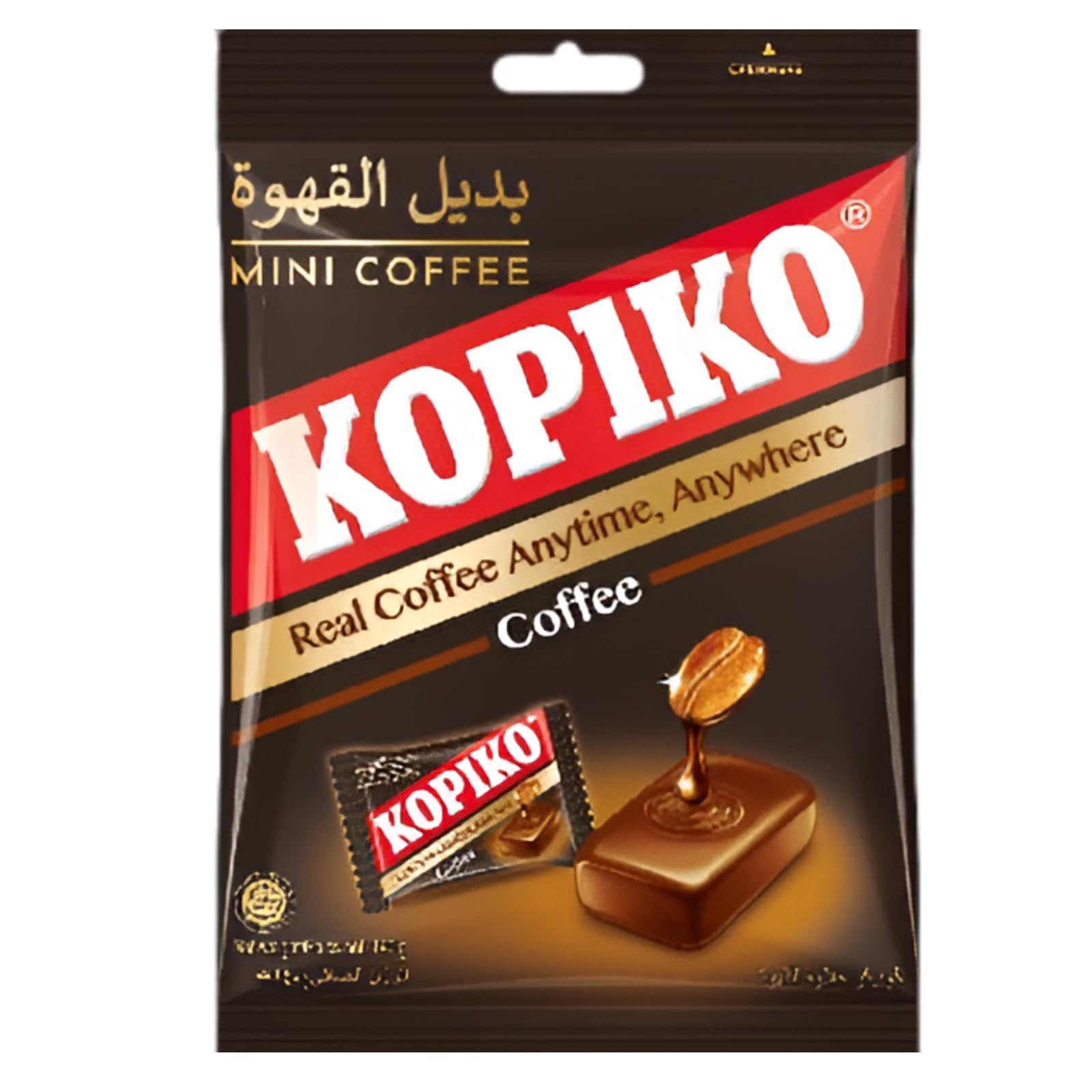 Kopiko Coffee Candy Bag, 140g, Bold Coffee Flavored Hard Candy, Made with Real Coffee Extract & Natural Caffeine, Individually Wrapped Candy