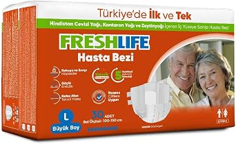 Freshlife Large Bel Bantl  Yeti kin Hasta Bezi 30 Adet