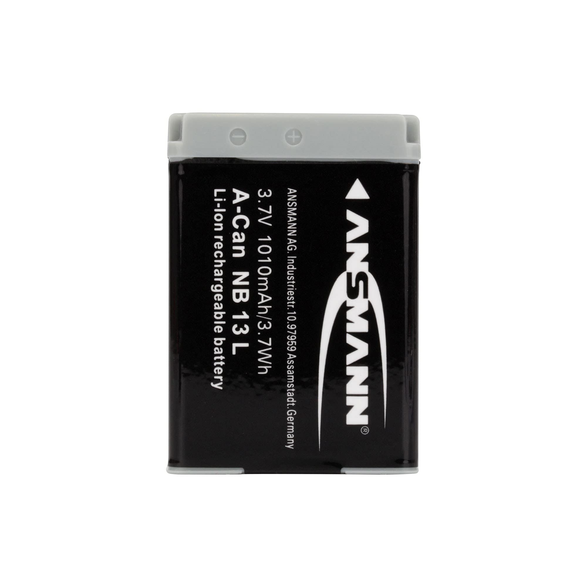 ANSMANN Batterie pour Appareil Photo Canon A-Can NB 13L (1 PCE) – Batterie Rechargeable 100% identique à L'Originale – Batterie Li-ION 1010 mAh 3,7V pour G7X