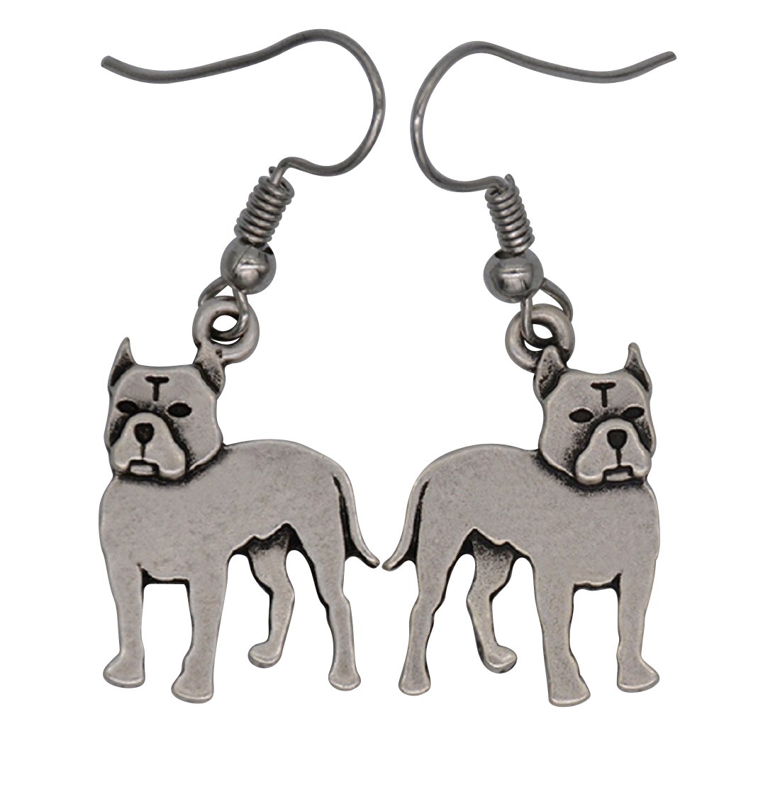 Pit Bull Terrier Dog Drop Earrings