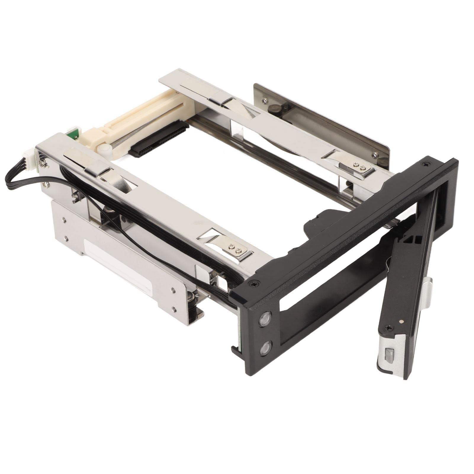 Gabbia per Disco Rigido Interno da 3,5 Pollici, Supporto SATA I/II/II, Trasferimento ad Alta Velocità da 6 Gbps, Rack Mobile Senza Vassoio e Sostituibile a Caldo in Alluminio per PC Server