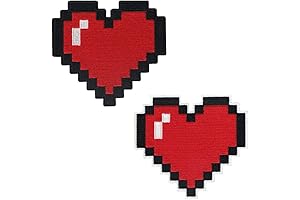 Set of 2 Embroidered Minecraft Iron On Patches