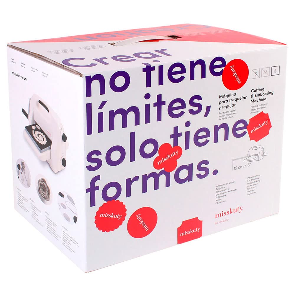 Máquina para troquelar y repujar MISSKUTY L boca 22,5cm. para scrapbooking i álbumes