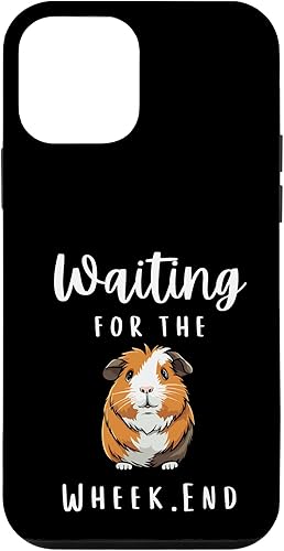 Miniatura 1 de Funda para iPhone 12 mini Waiting for the Wheek End Pun Cute Guinea Pig