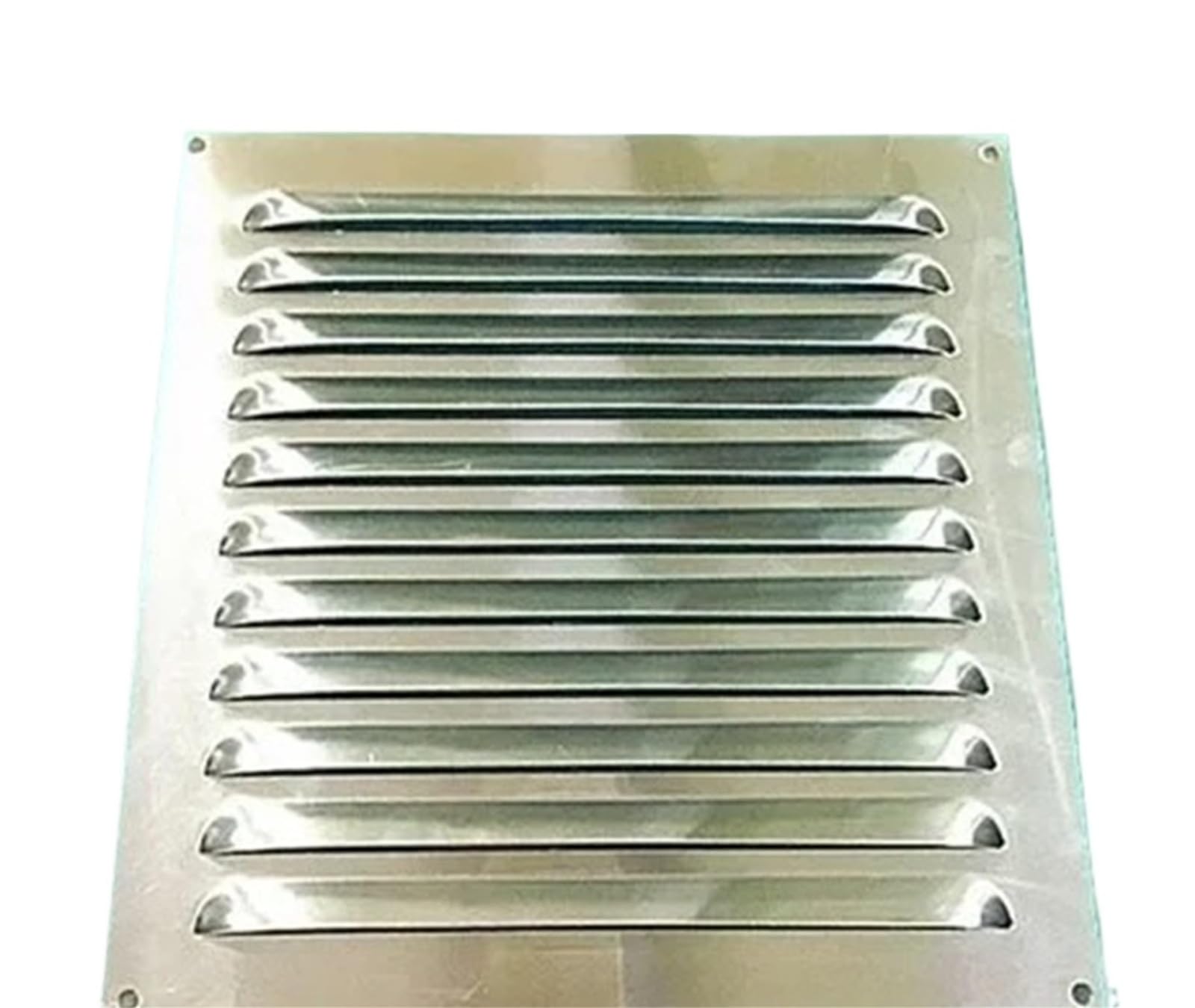 Ventilation Grilles Aluminum Air Vent Ventilator Grille Undereave Under Eave Louvers Stainless Steel Copper Rain(W250H250mm AL)