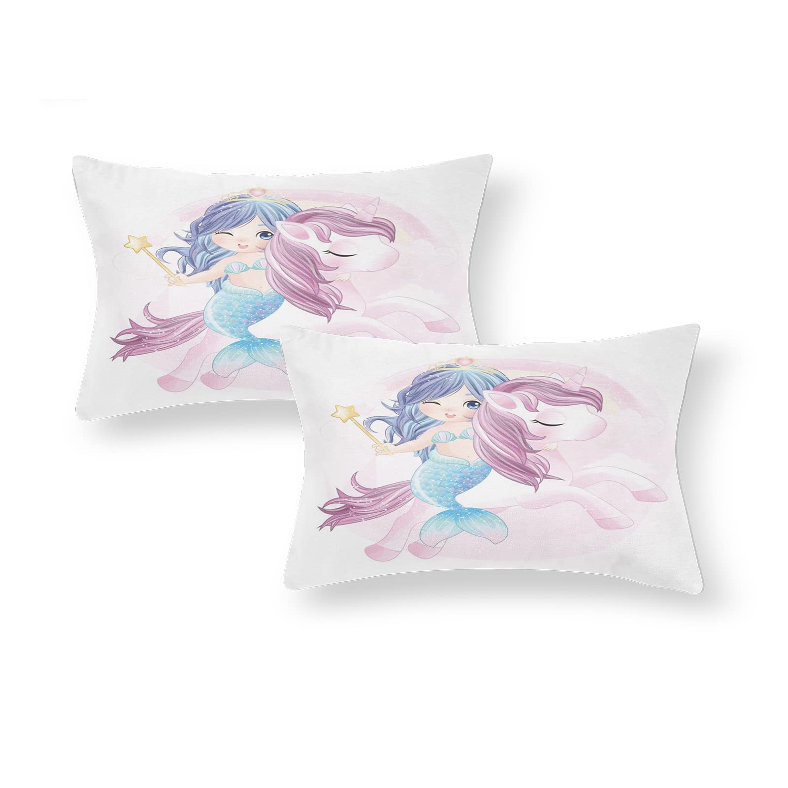 AVJWWD Set di Biancheria da Letto per Bambini, in Microfibra, con Motivo a Unicorno, con Stampa 3D, 3 Pezzi, con Chiusura a Strappo, Morbido per Ragazze (E, 220x240cm)