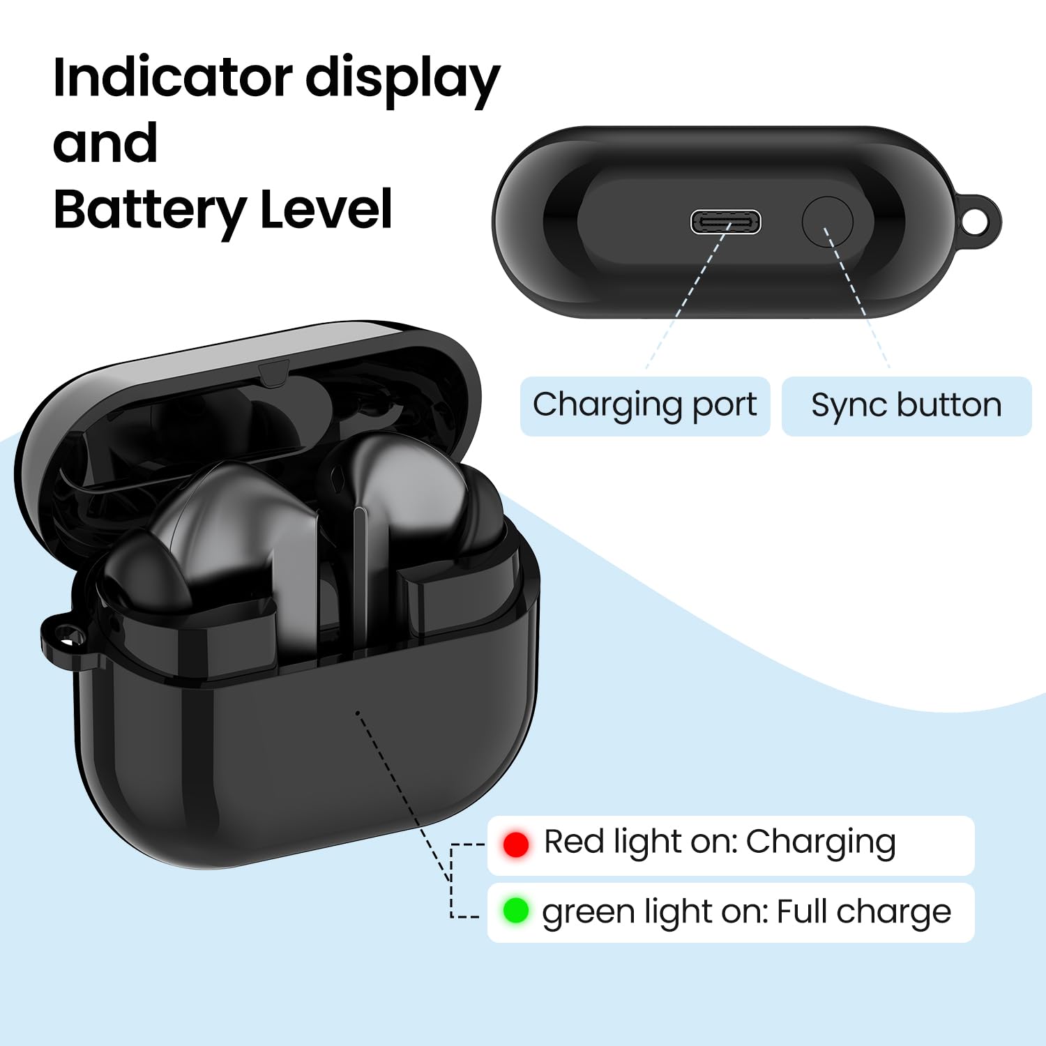 Custodia di ricarica per Samsung Galaxy Buds 3 Pro SM-R630, con cavo USB C, accessori per auricolari Galaxy Buds 3 Pro, colore nero