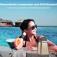 Inwa Bluetooth 2 db Hangszóró RGB Éjszakai Fénnyel - IP65 Vízálló, 8 Fénymód, 100 Hangszóró Szinkronizálás, Kültéri Használatra 6