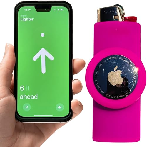 Funda para encendedor AirTag - 16 colores - Encendedor y soporte para Airtag para encendedores BIC y AirTags de Apple Encendedor y Airtag no