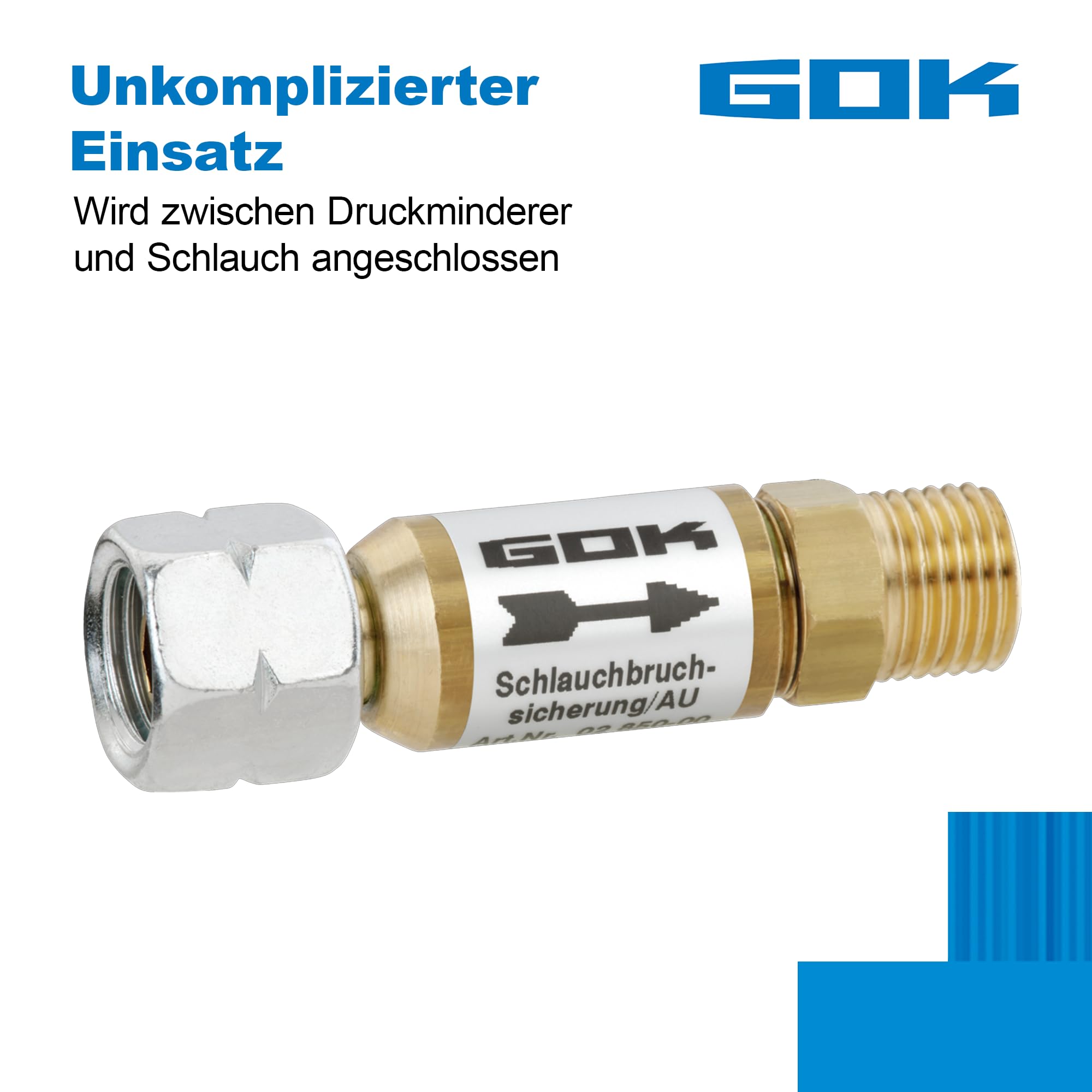 Schlauchbruch-Sicherung Größe->30mbar